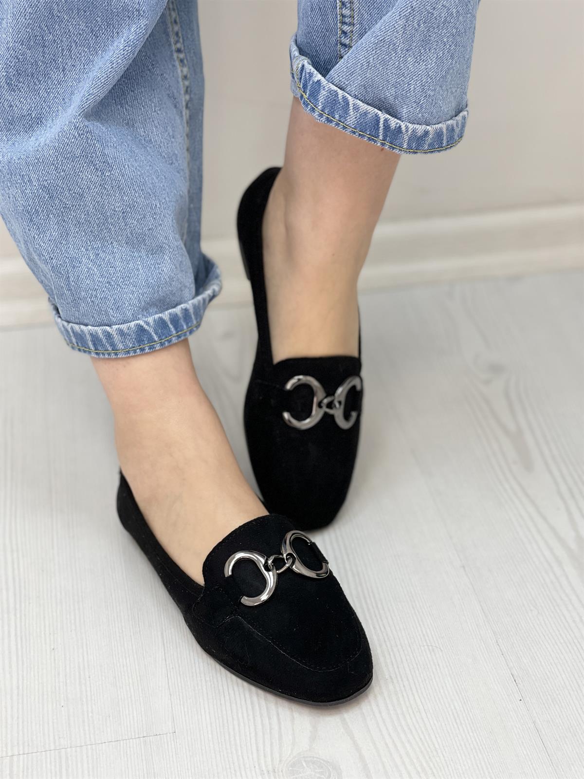 BabetKubra ShoesSÜET AKSESUARLI BABET