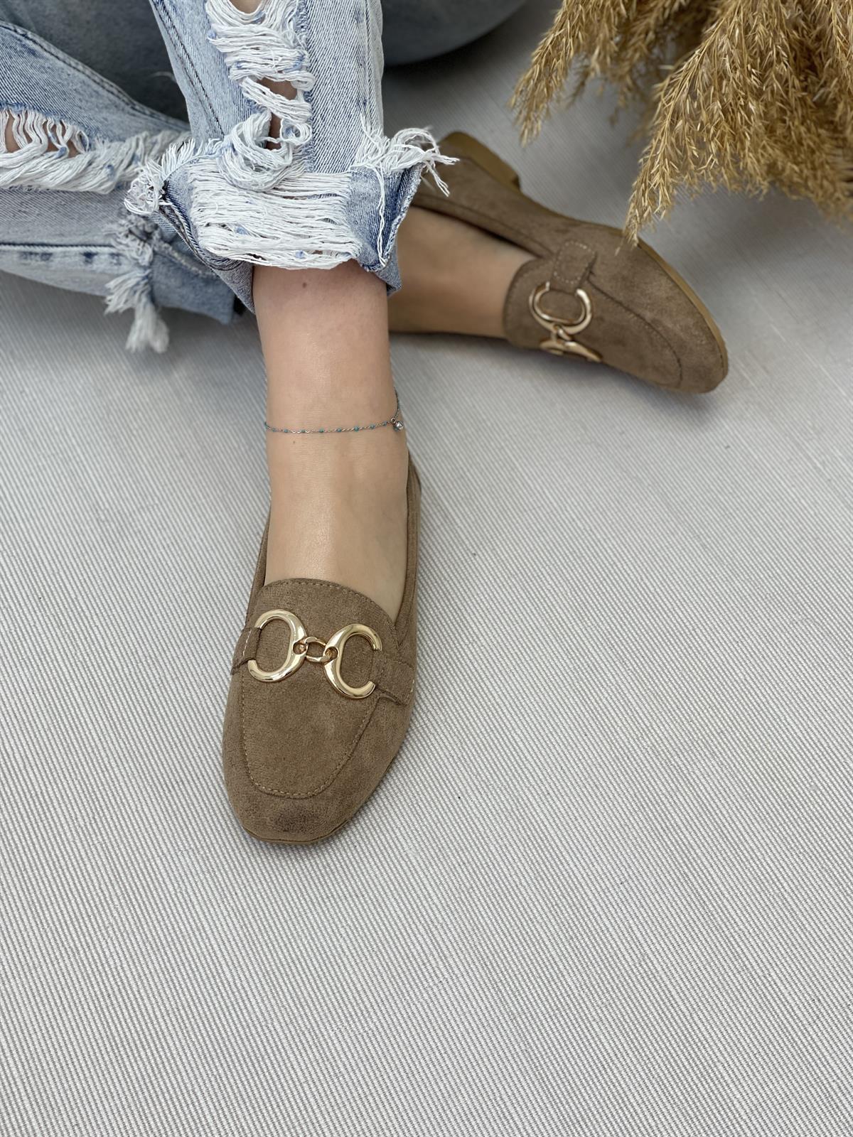 BabetKubra ShoesSÜET AKSESUARLI BABET