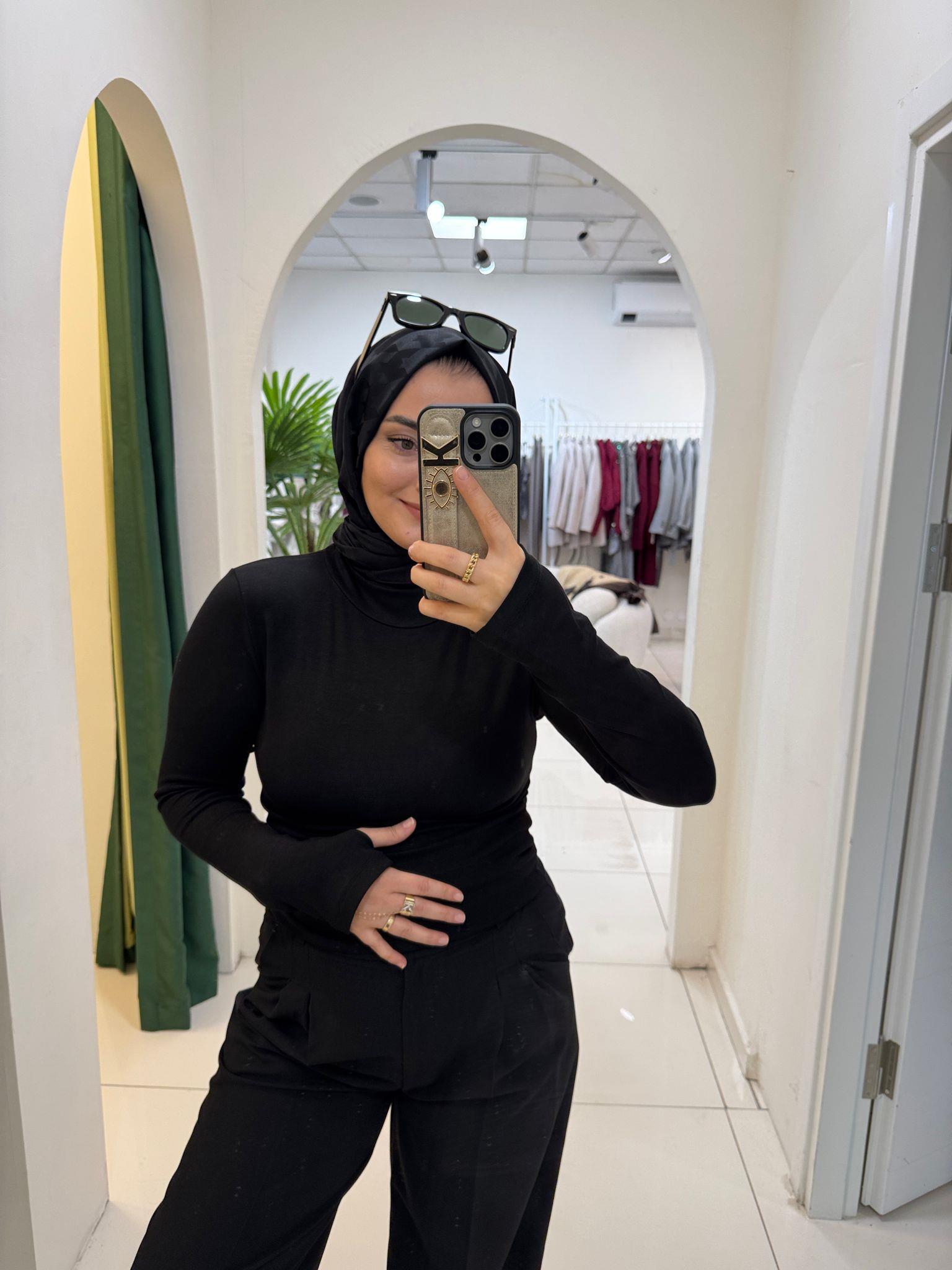 BluzPARMAK GEÇMELİ BODY 