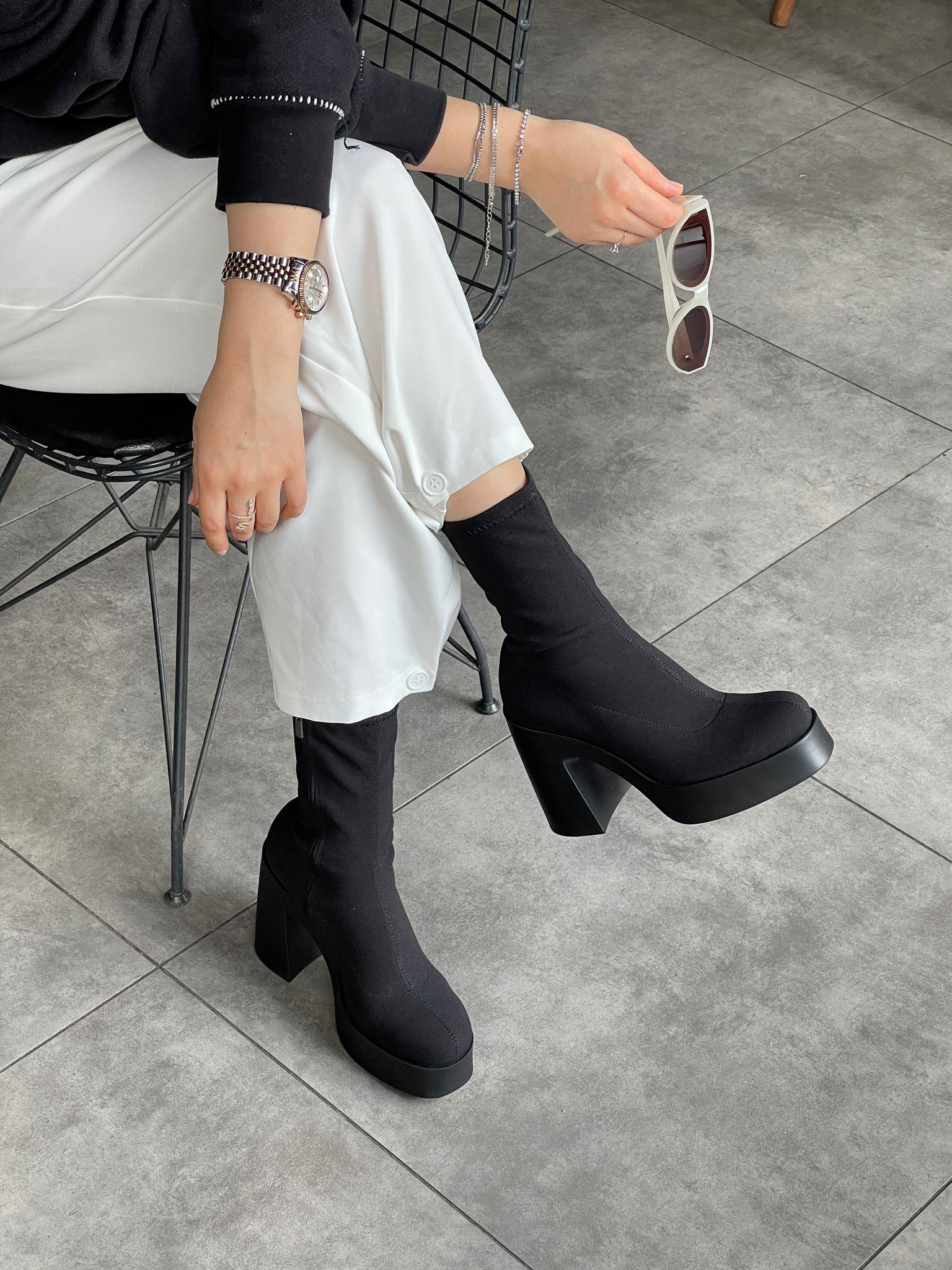 BOTVİCTORİA STREÇ 10 CM TOPUKLU BOT