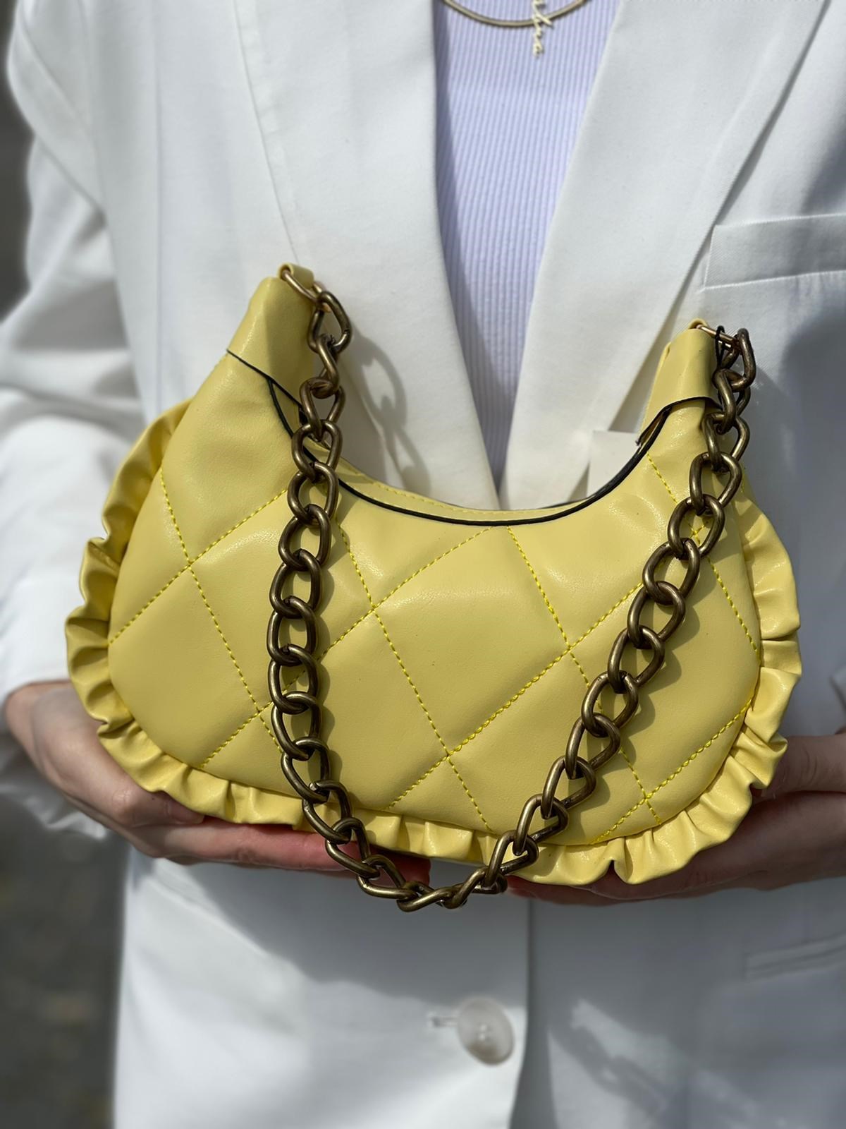 ÇANTANONWOVENKalın Zincir Kulplu Çanta