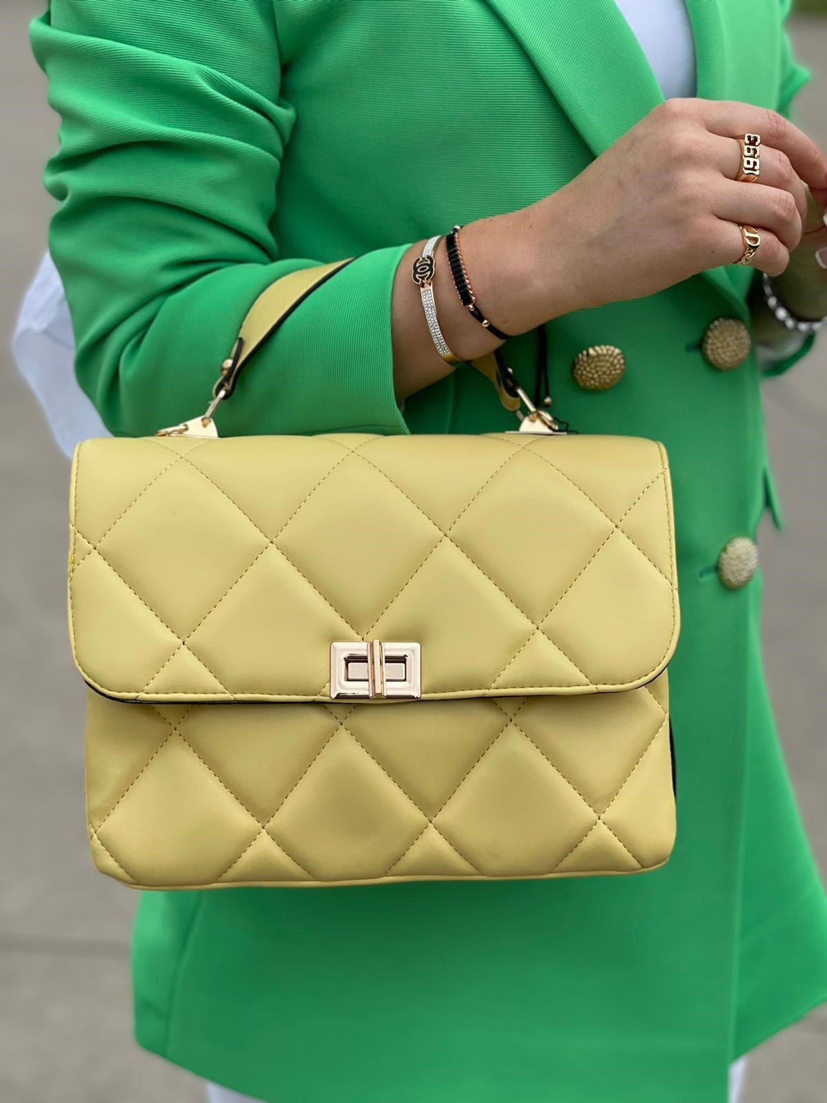 ÇANTANONWOVENKare Form Dikişli Çanta