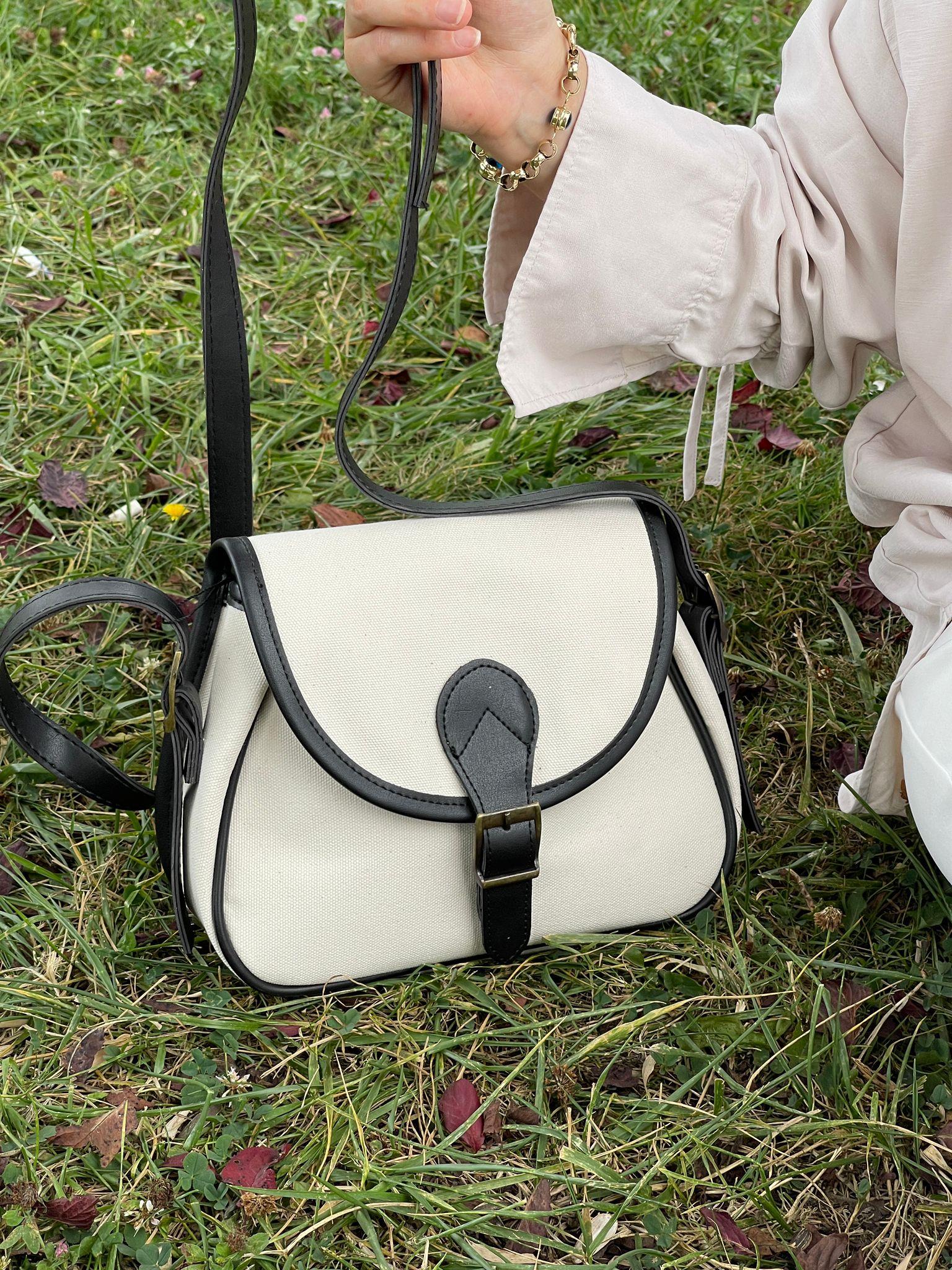 ÇANTAKETEN KUMAŞ BEJ POSTACI KADIN ÇANTA