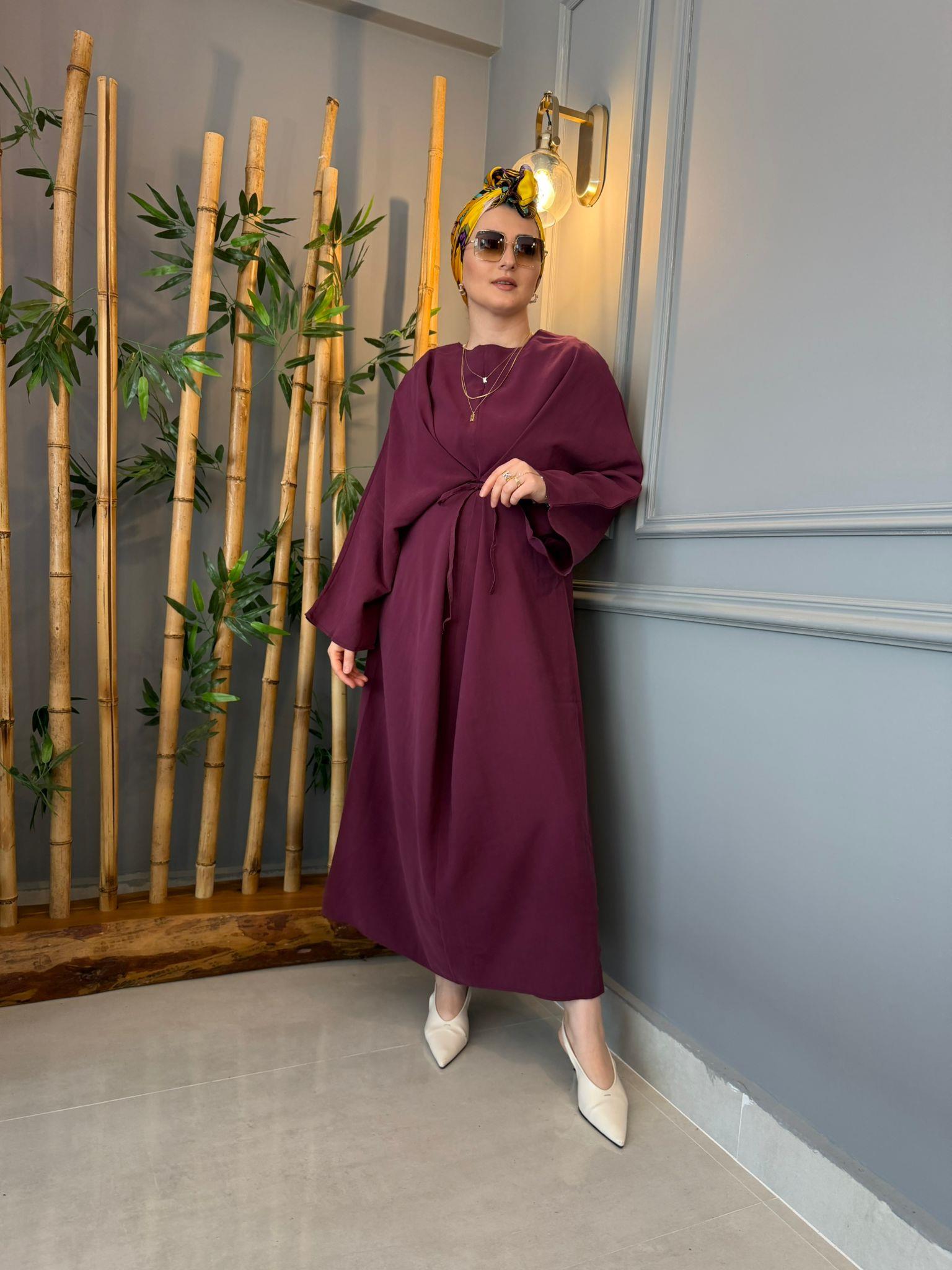 ELBİSEBELDEN BAĞLAMALI PREMİUM ELBİSE