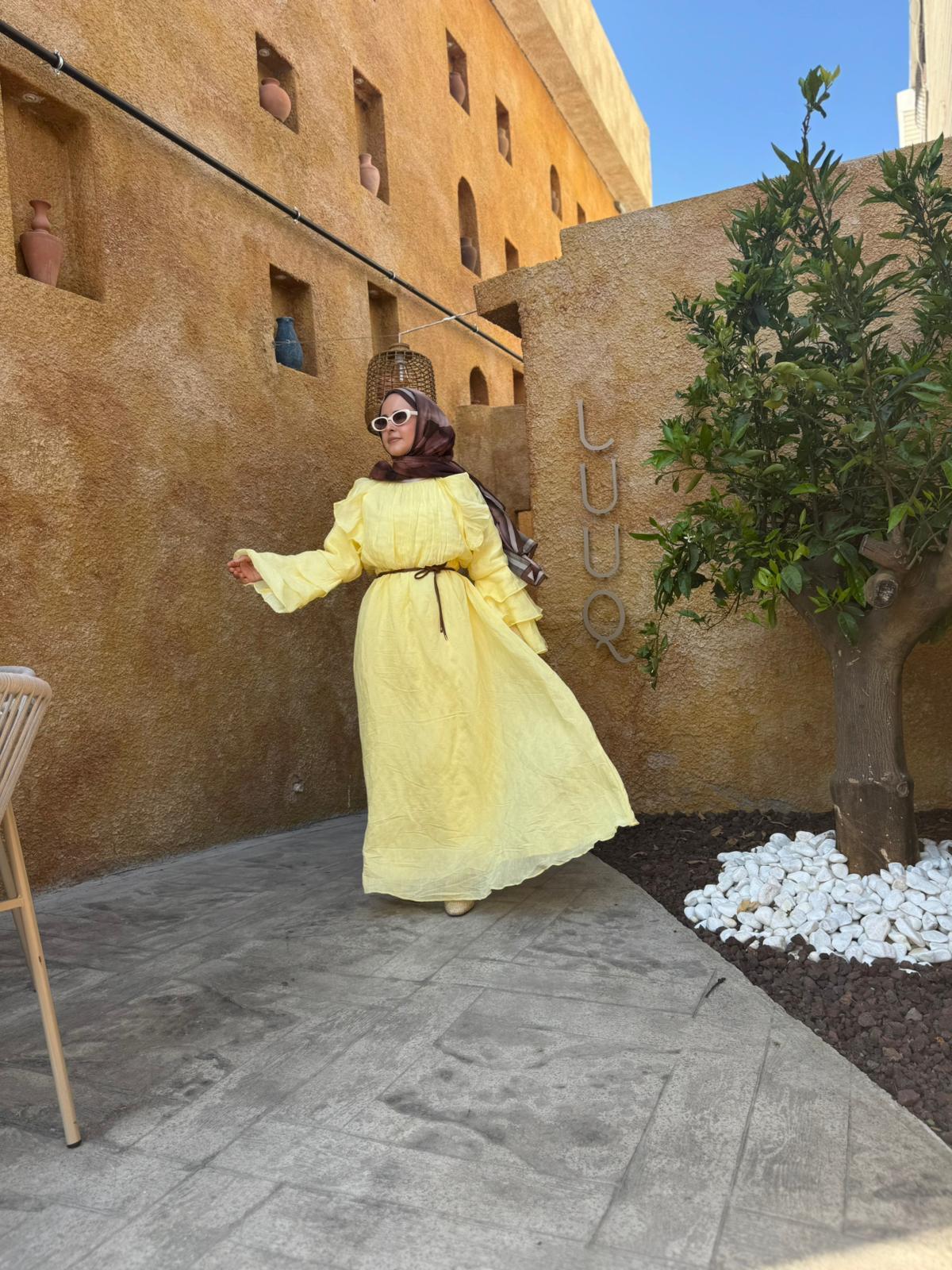 ELBİSEFIRFIR KOLLU VUAL ELBİSE 