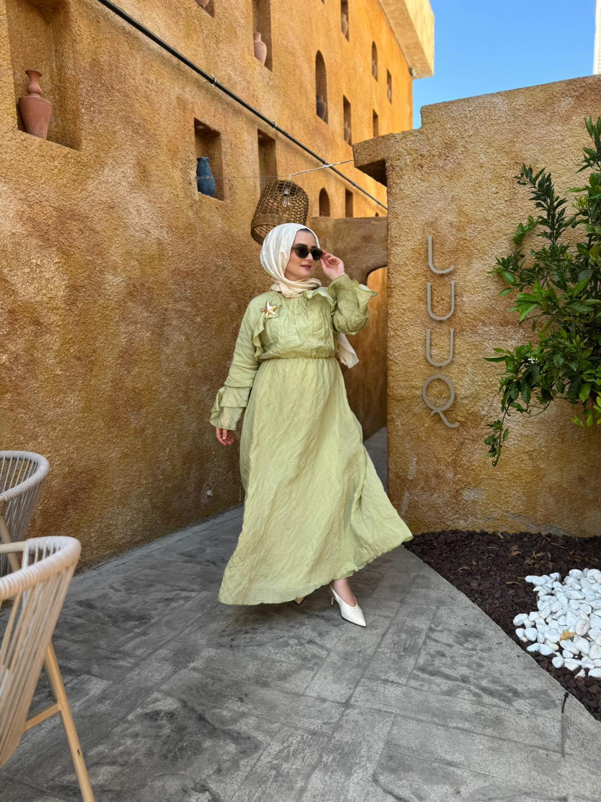 ELBİSEFIRFIR KOLLU VUAL ELBİSE 