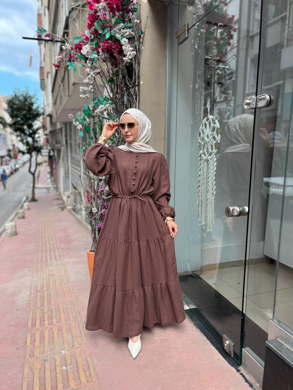 ELBİSEMÜSLİN GÖMLEK ELBİSE 