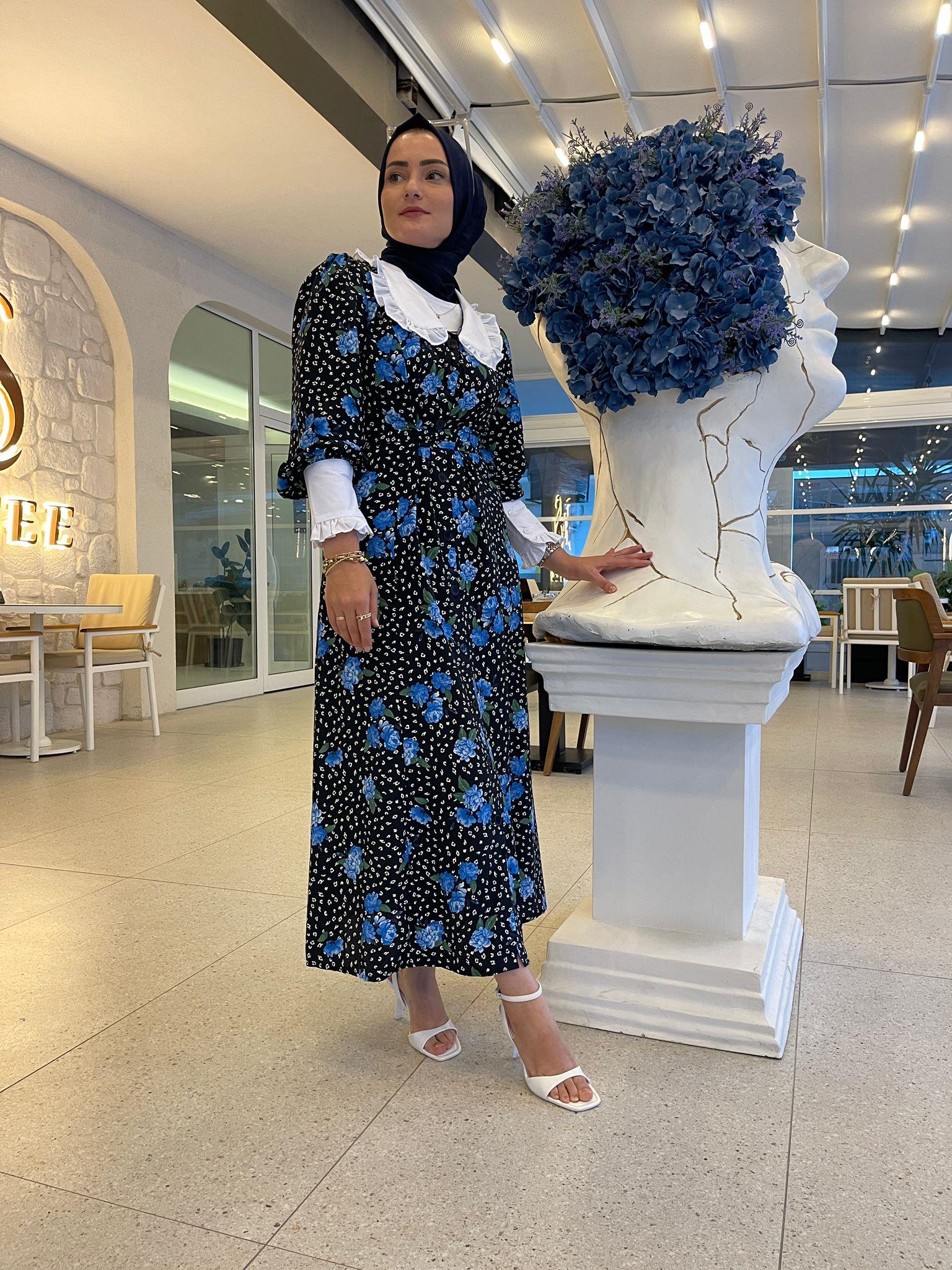 ELBİSEVİNTAGE ÇITIR DESENLİ ELBİSE