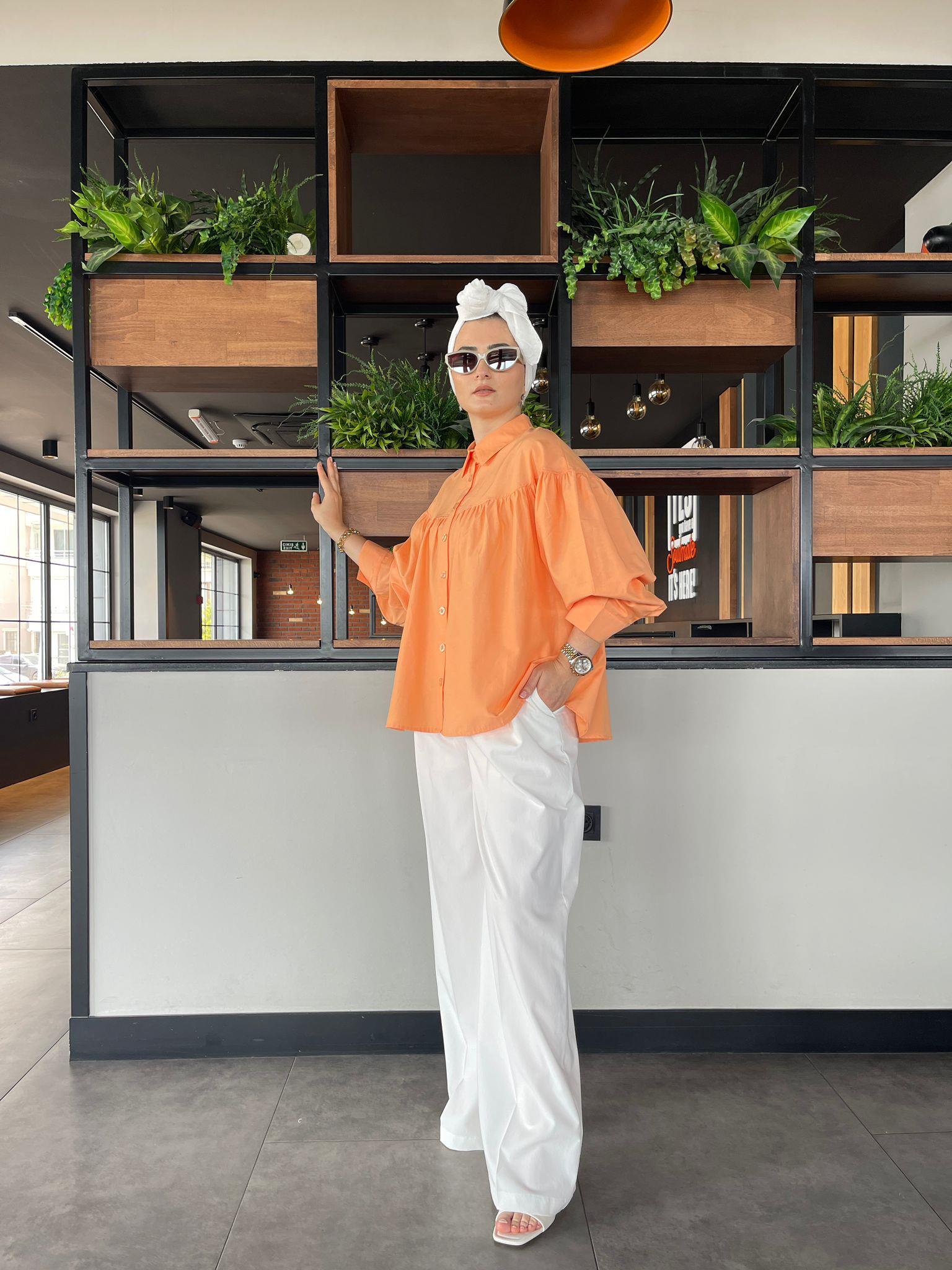 GömlekBALON MODEL PAMUKLU GÖMLEK