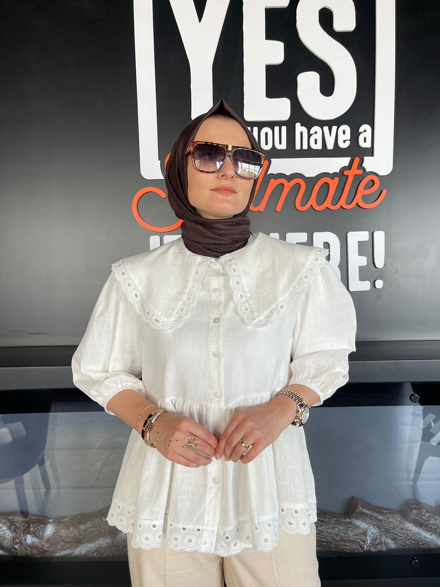 GömlekBEBE YAKA KETEN GÖMLEK 