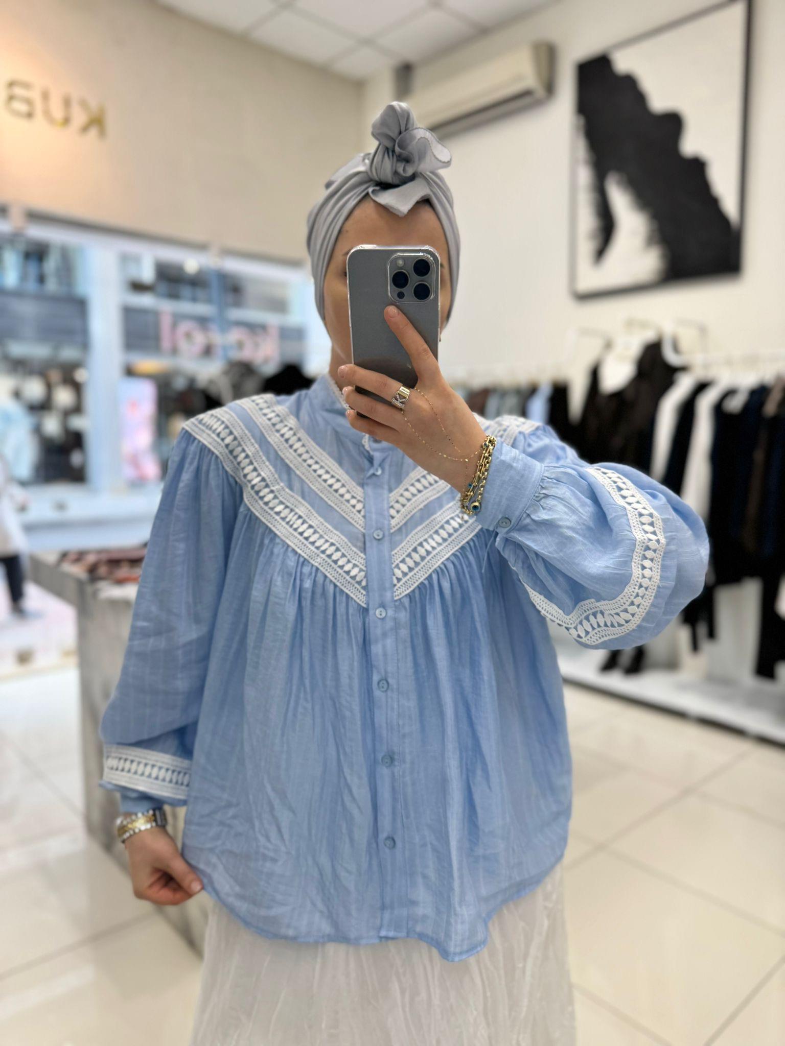 GömlekDANTEL İŞLEME GÖMLEK