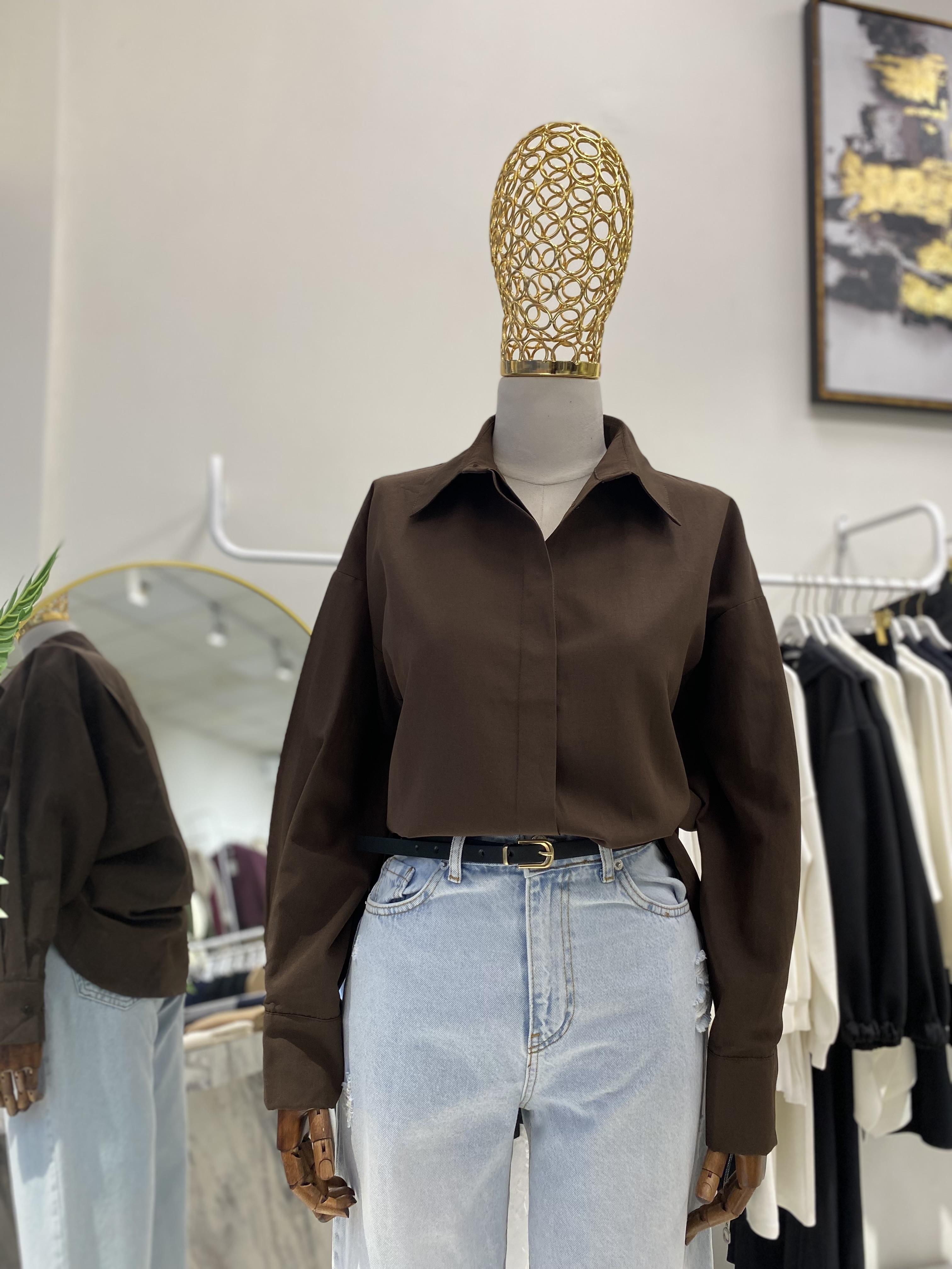 GömlekOVERSİZE GİZLİ PATLI GÖMLEK  