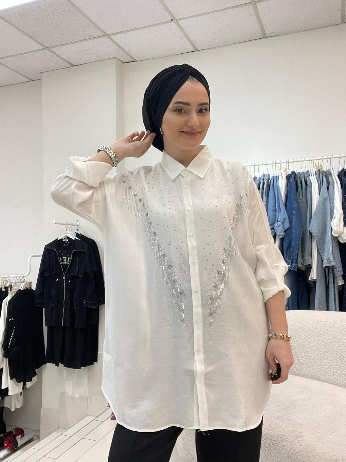 GömlekTAŞ İŞLEME AEROBİN GÖMLEK