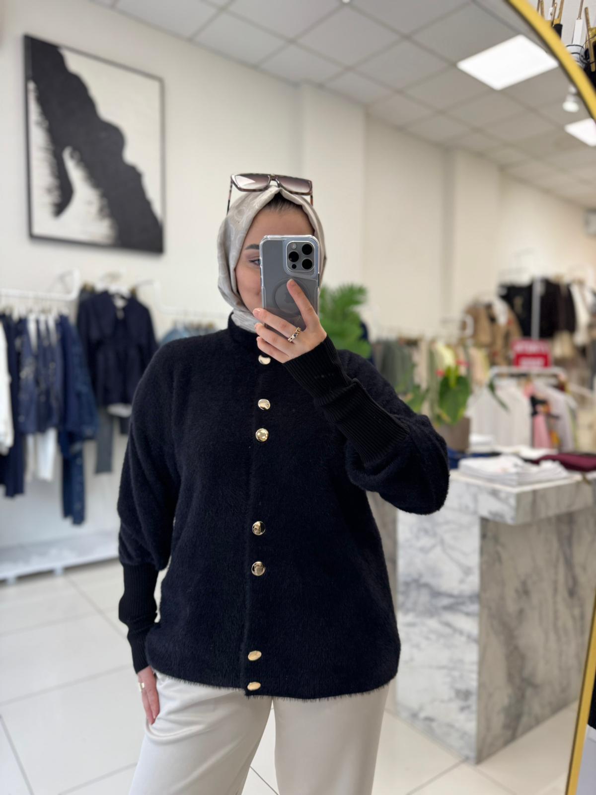 HırkaDİK YAKA ANGORA HIRKA