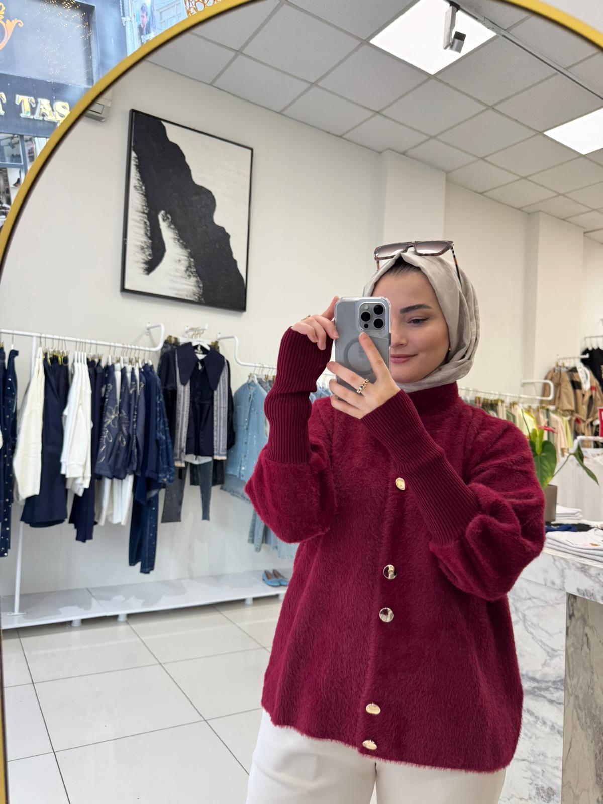 HırkaDİK YAKA ANGORA HIRKA