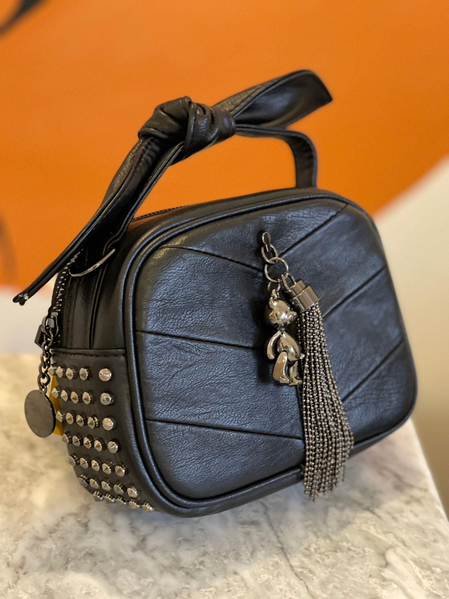 İTHAL ÇANTAMİNİ AYICIK DETAY DERİ ÇANTA