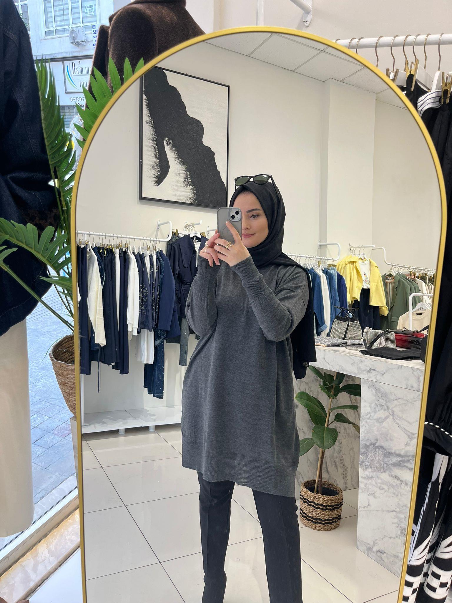 KazakBİSİKLET YAKA MERSERİZE TRİKO TUNİK 