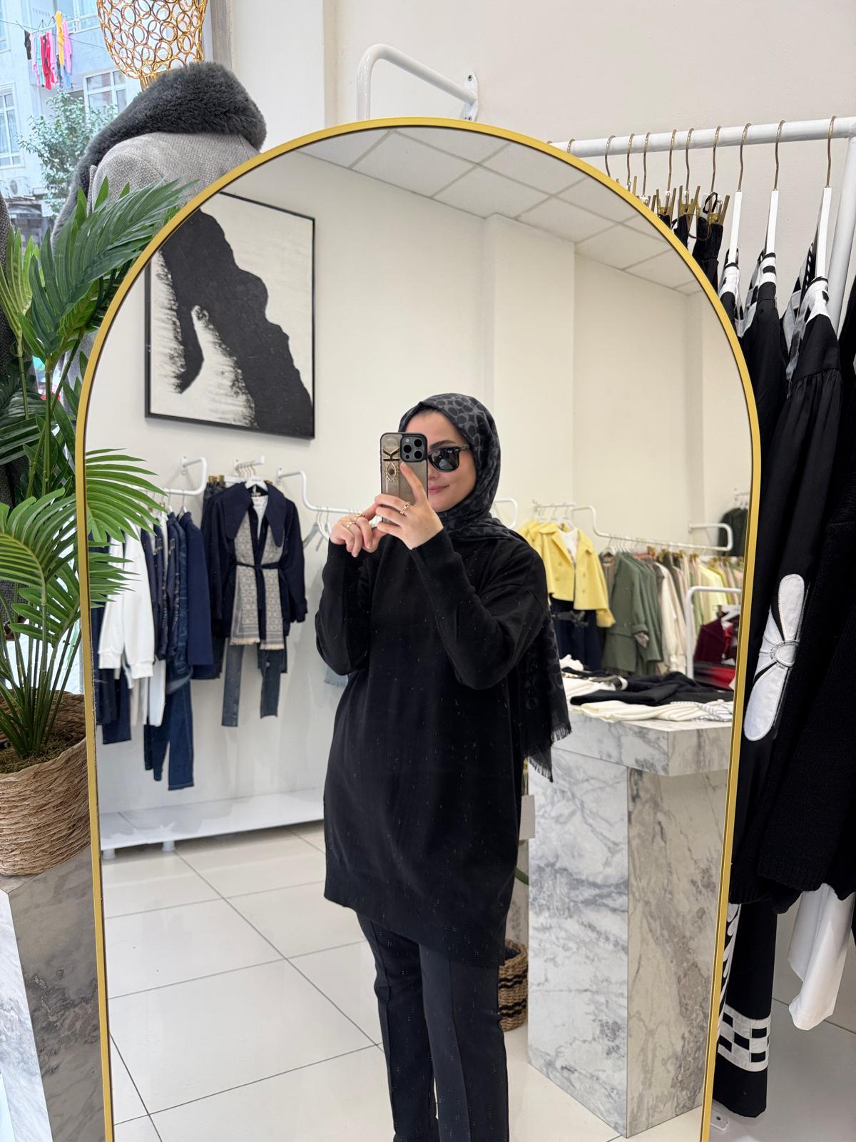 KazakBİSİKLET YAKA MERSERİZE TRİKO TUNİK 