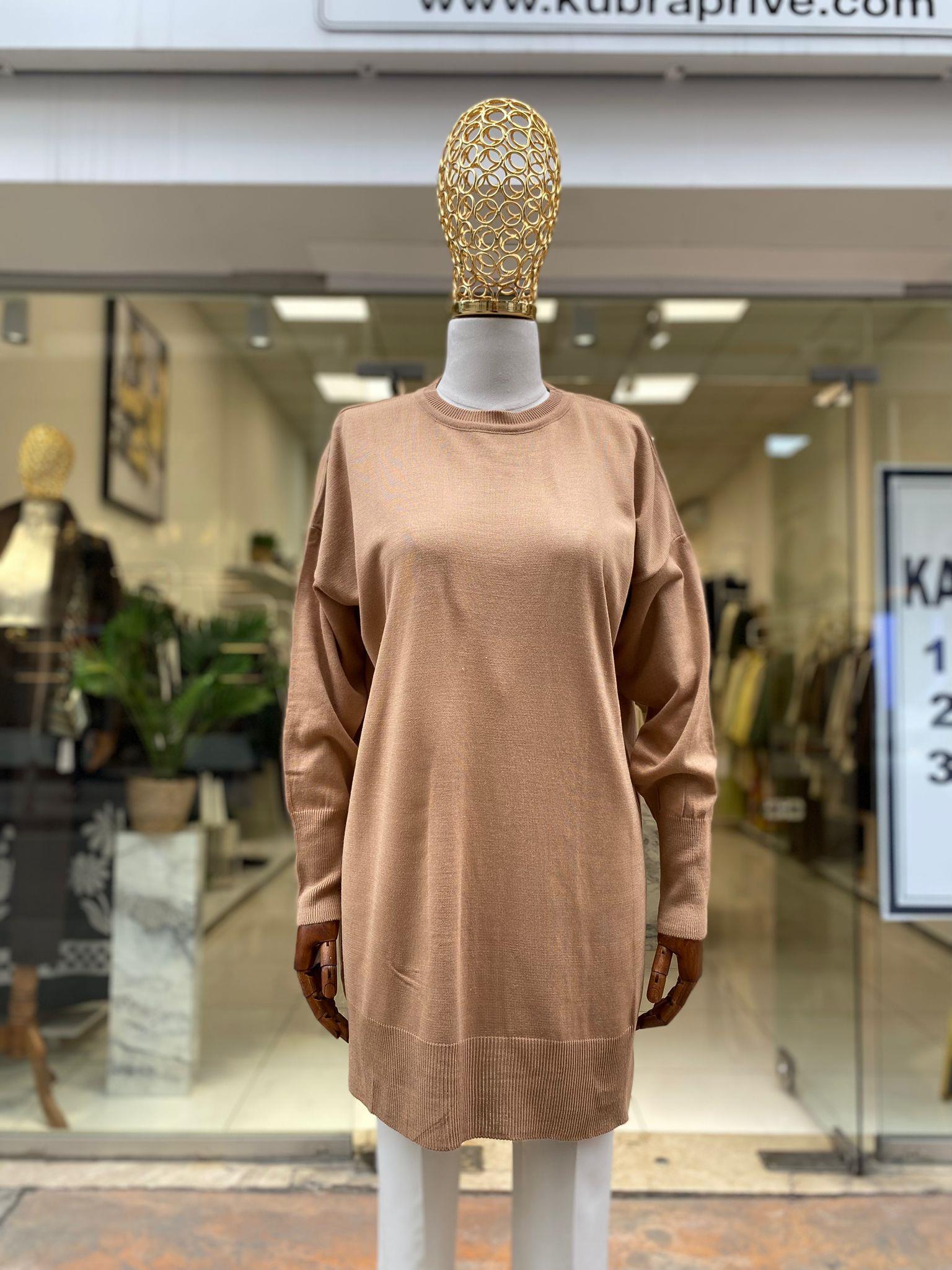 KazakBİSİKLET YAKA MERSERİZE TRİKO TUNİK - 102