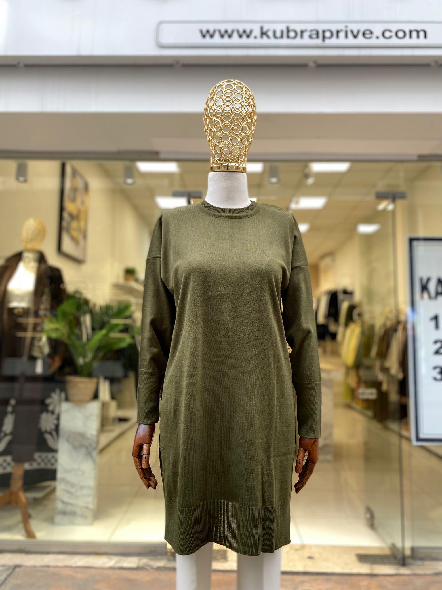 KazakBİSİKLET YAKA MERSERİZE TRİKO TUNİK - 102