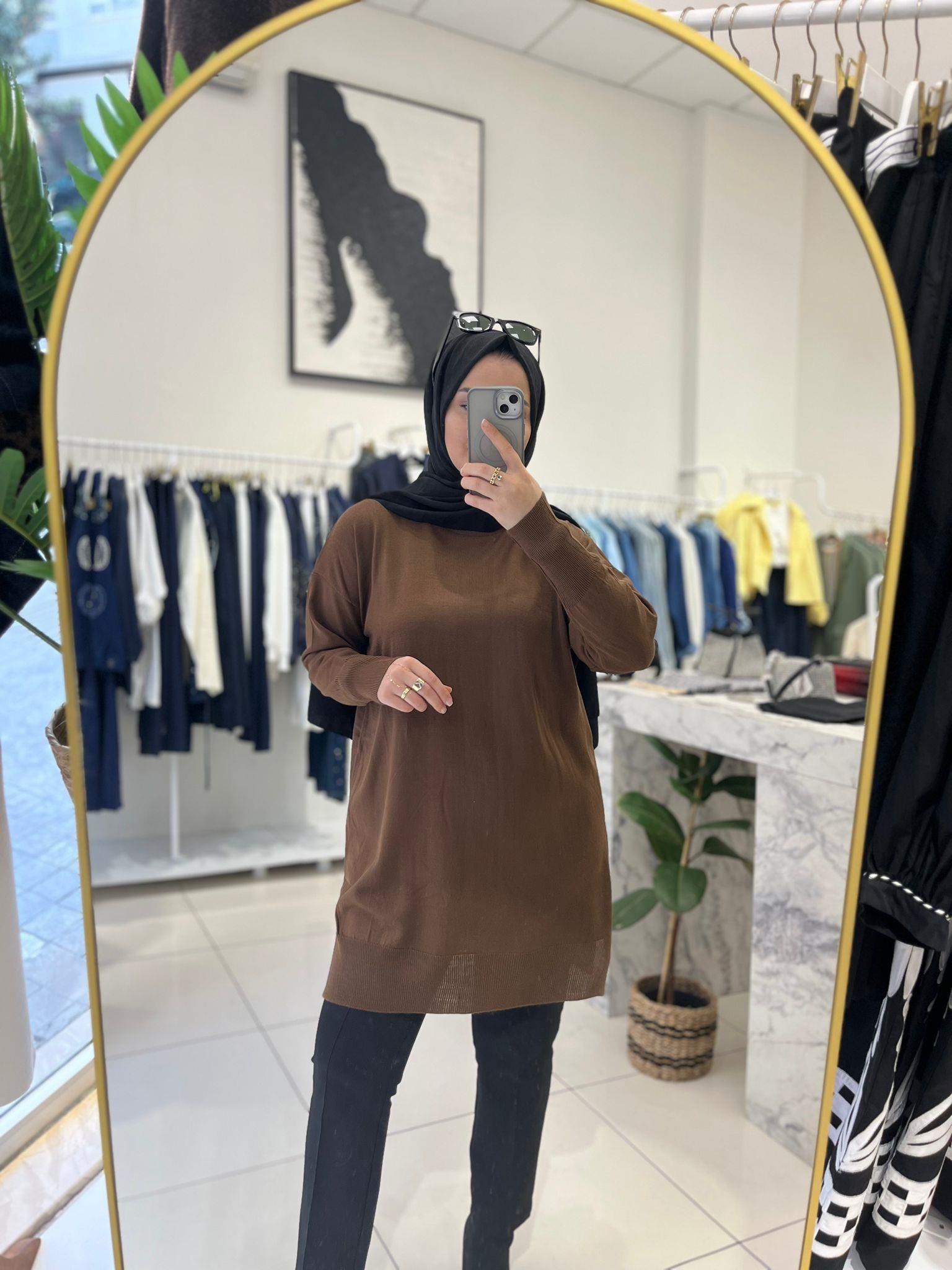 KazakBİSİKLET YAKA MERSERİZE TRİKO TUNİK 