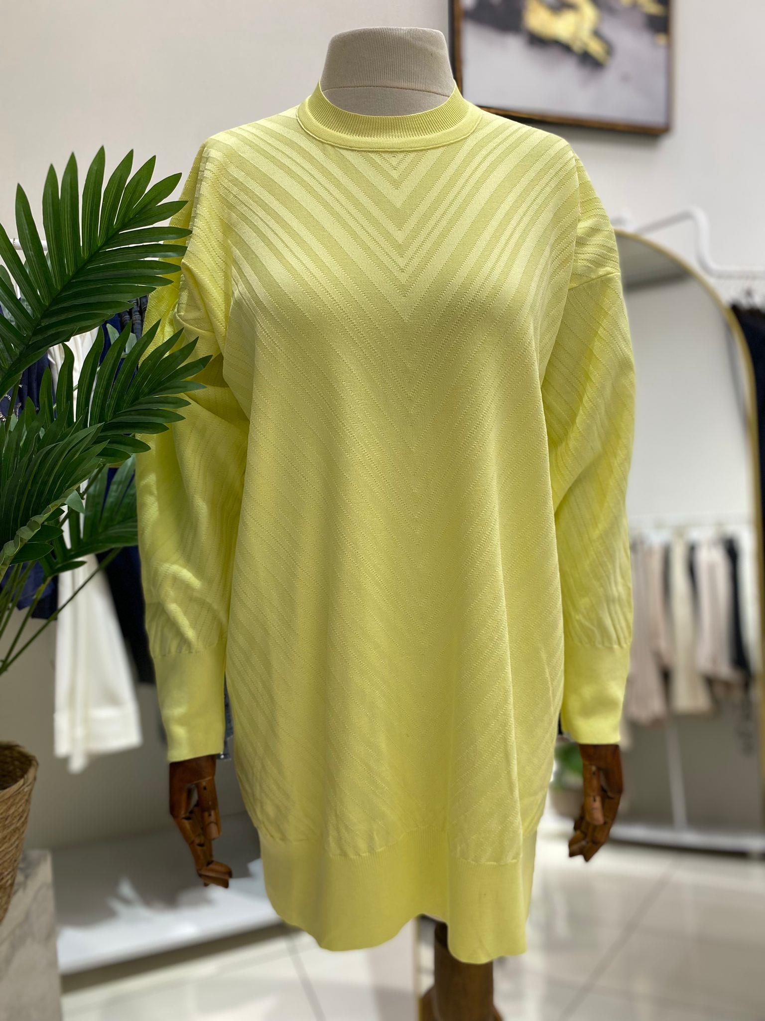 KazakDESENLİ BİSİKLET YAKA MERSERİZE TRİKO TUNİK 