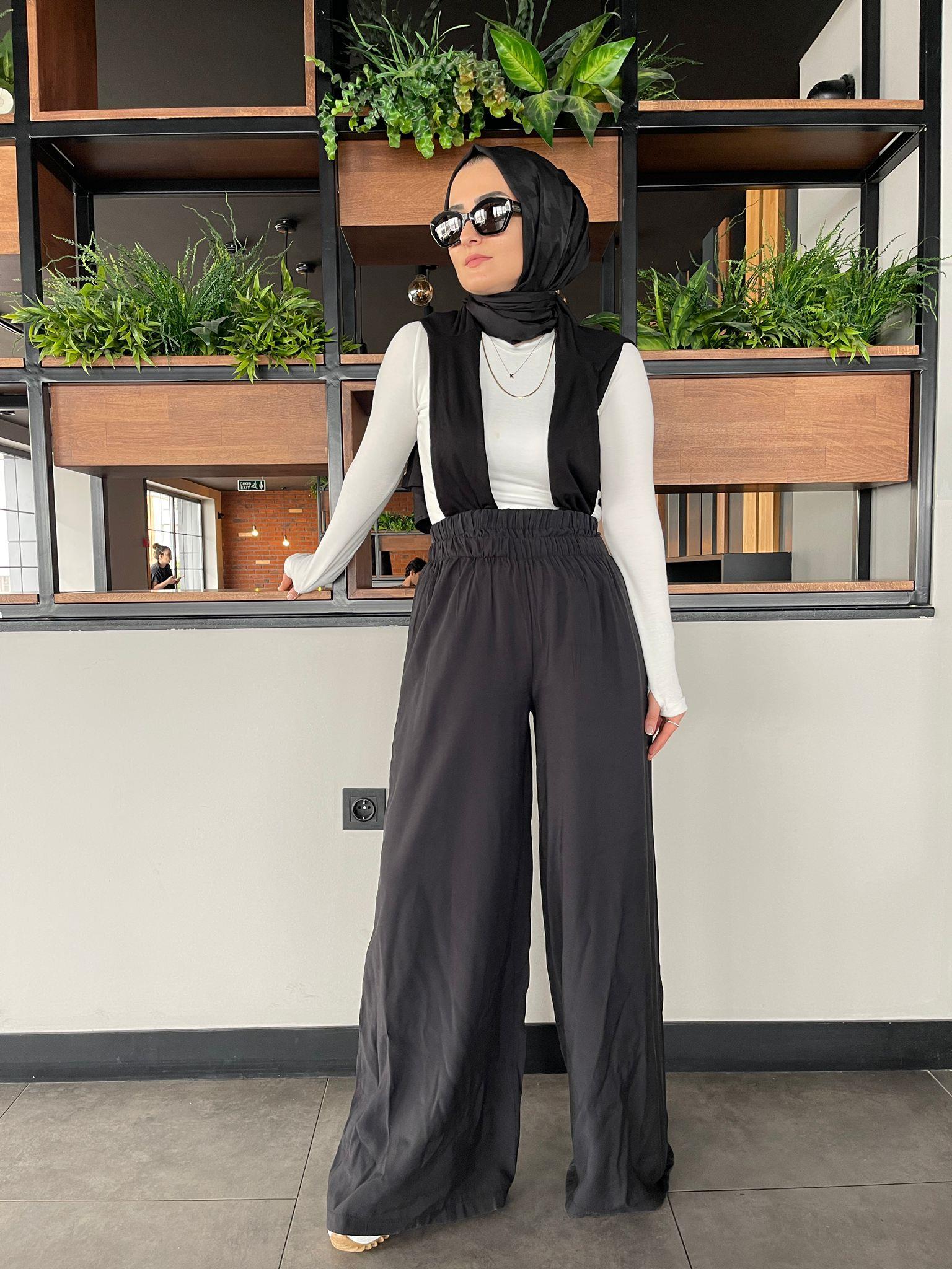 PantolonÇİFT KEMERLİ BOL PAÇA PANTOLON