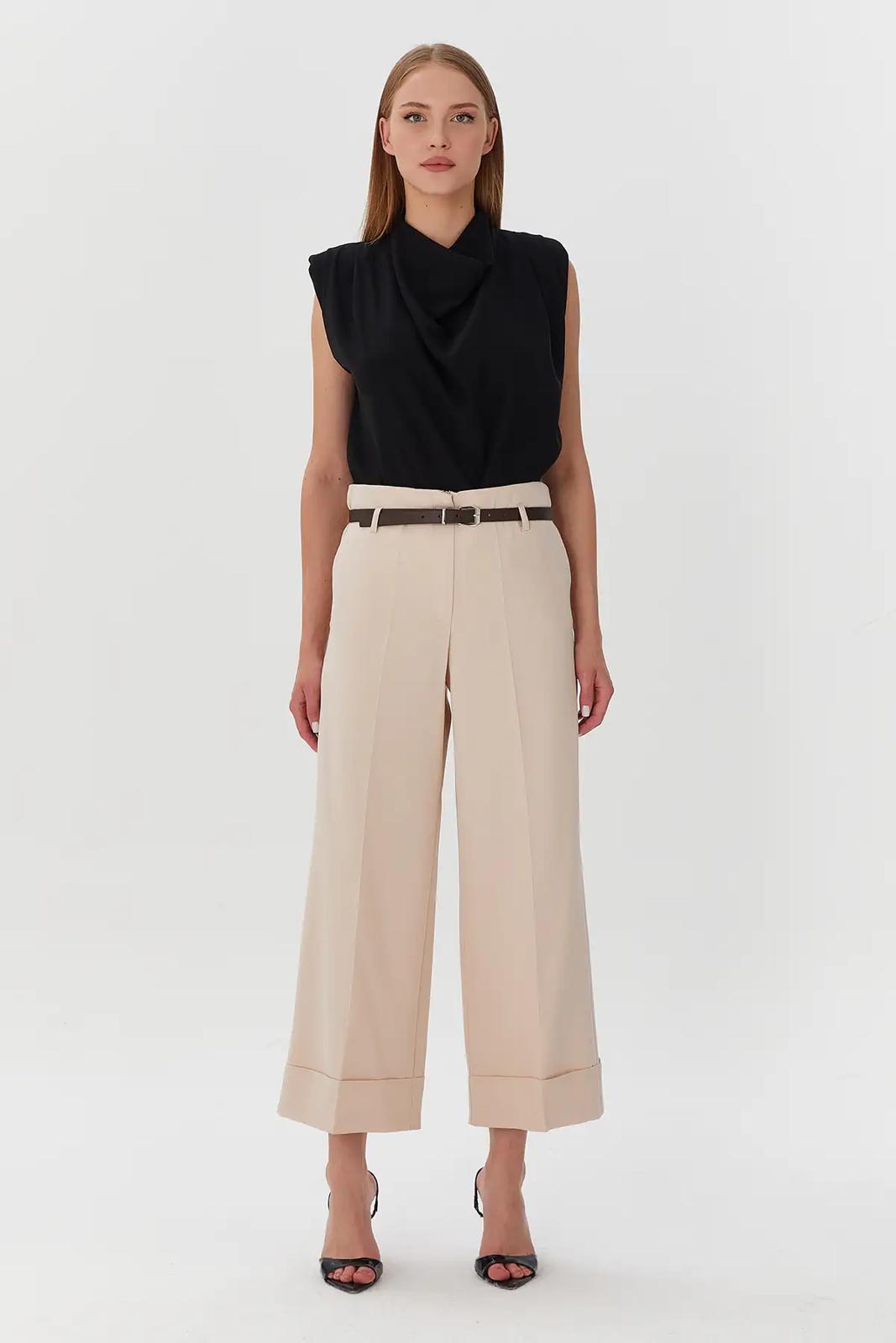 PantolonKEMERLİ CULOTTE PANTOLON 