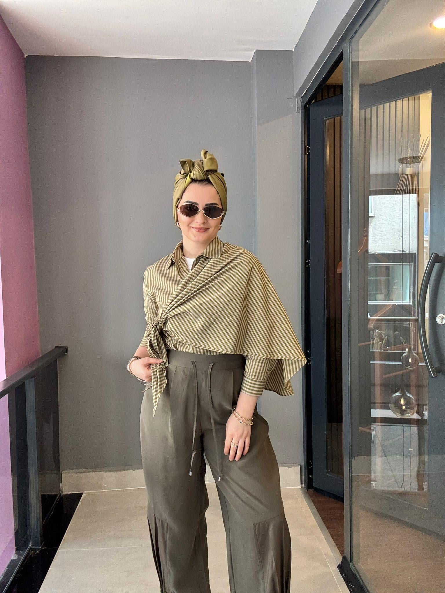 PantolonPREMİUM BÜZGÜ PAÇA TASARIM TENSEL PANTOLON