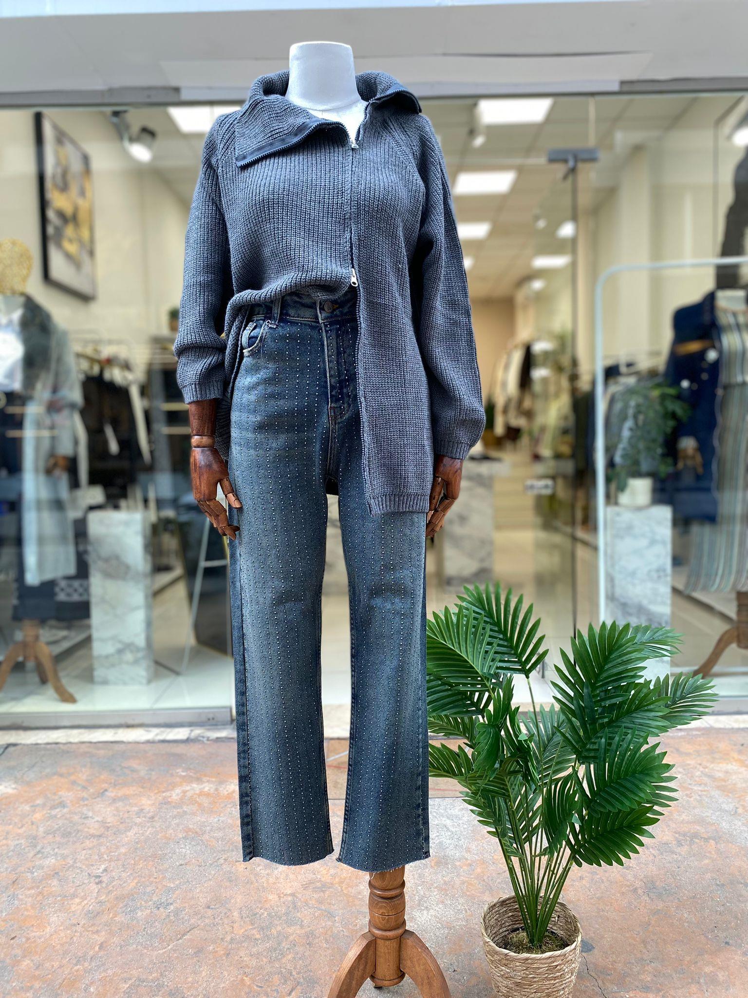 PantolonTAŞLI STRAİGHT JEAN