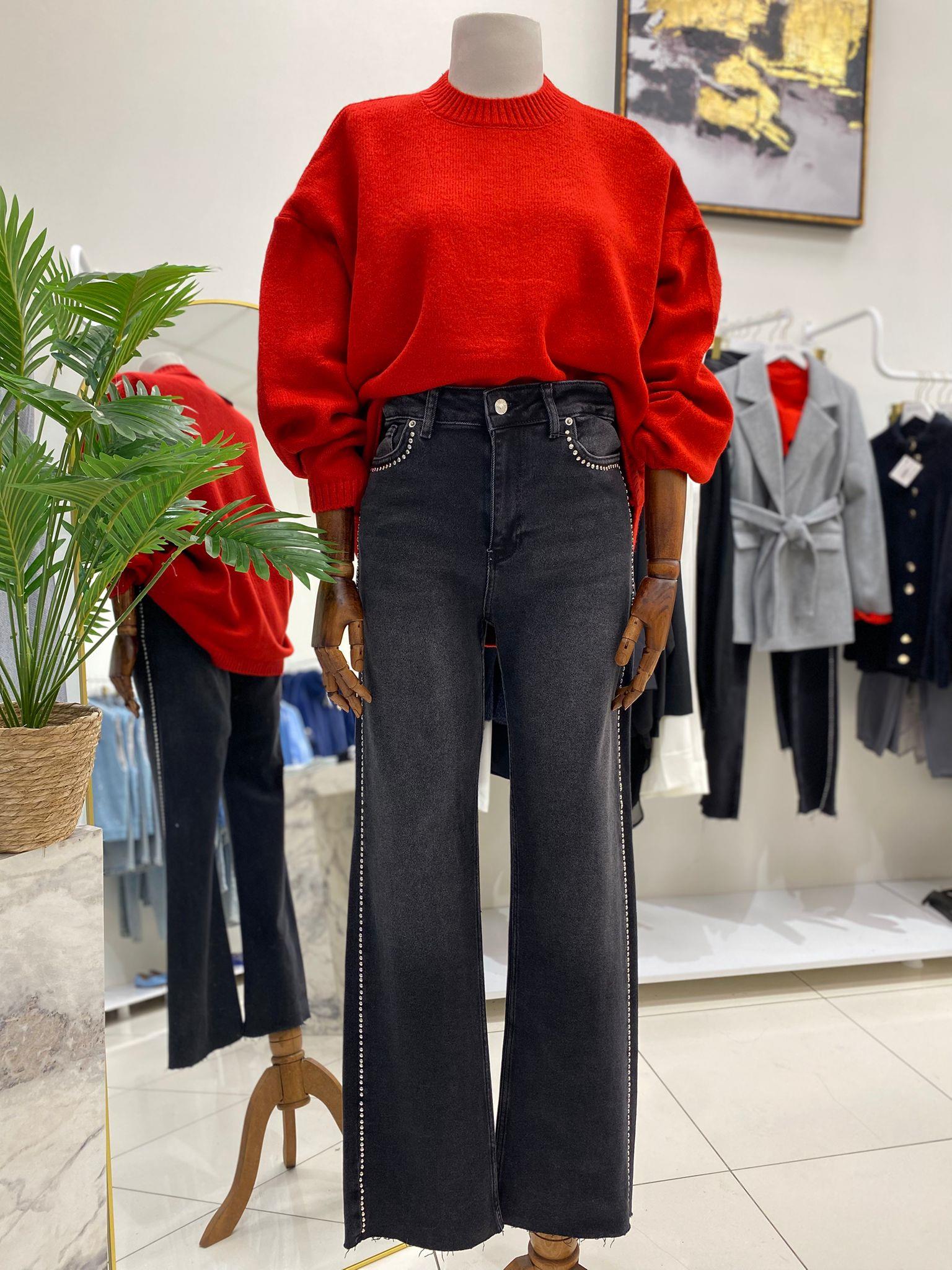 PantolonTROKLU STRAİGHT JEAN 