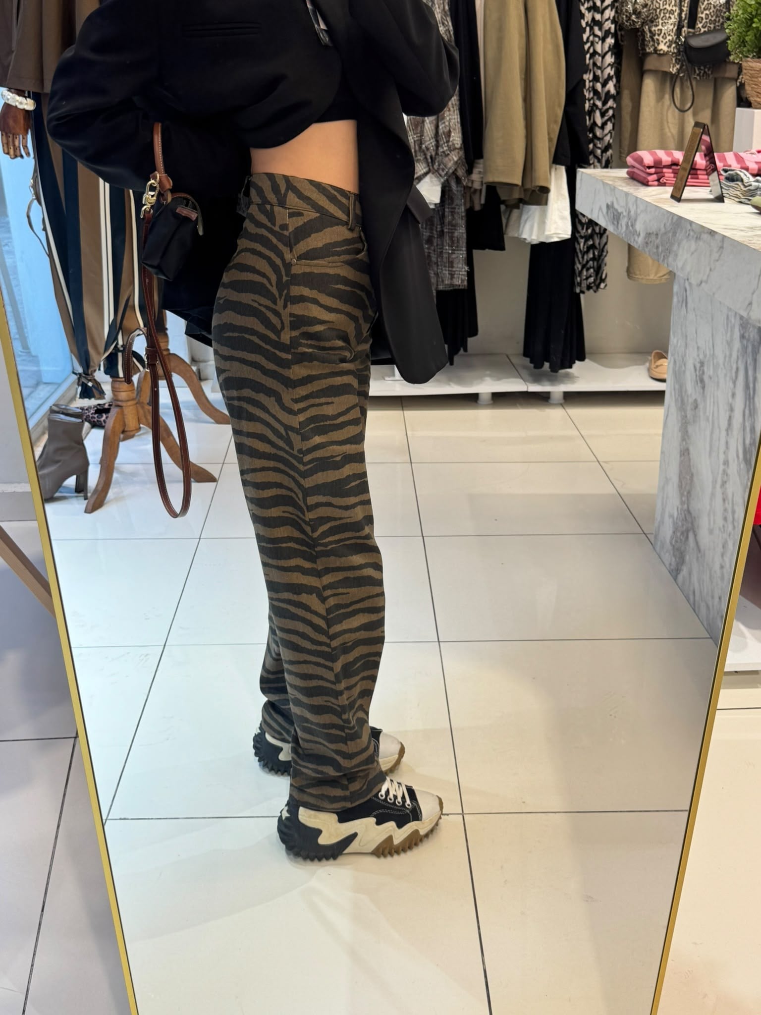 PantolonZEBRA DESEN GABARDİN PANTOLON