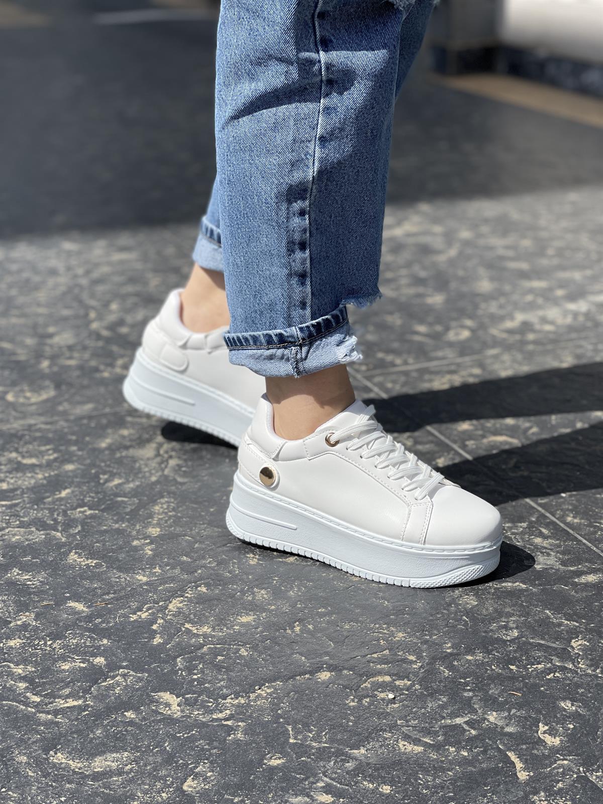 SPOR AYAKABI Kubra ShoesCARMEN 5 CM TABANLI KADIN SPOR AYAKKABI