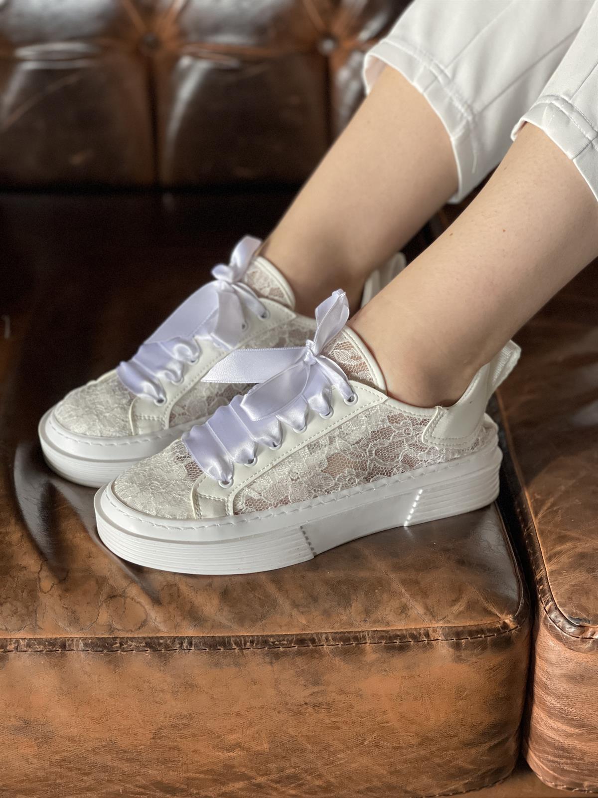 SPOR AYAKABI Kubra ShoesMARİE BEYAZ KADIN SPOR AYAKKABI
