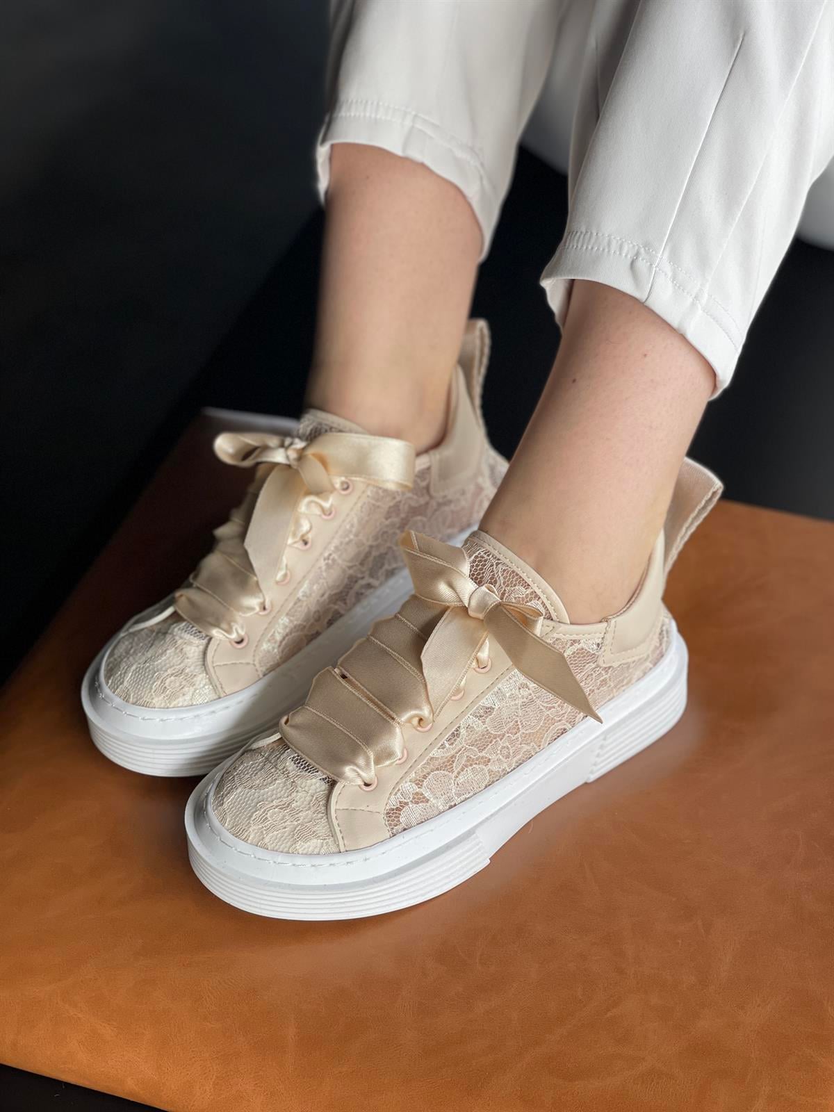 SPOR AYAKABI Kubra ShoesMARİE NUDE KADIN SPOR AYAKKABI