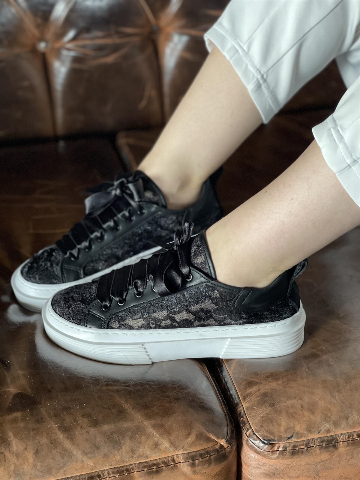 SPOR AYAKABI Kubra ShoesMARİE SİYAH KADIN SPOR AYAKKABI