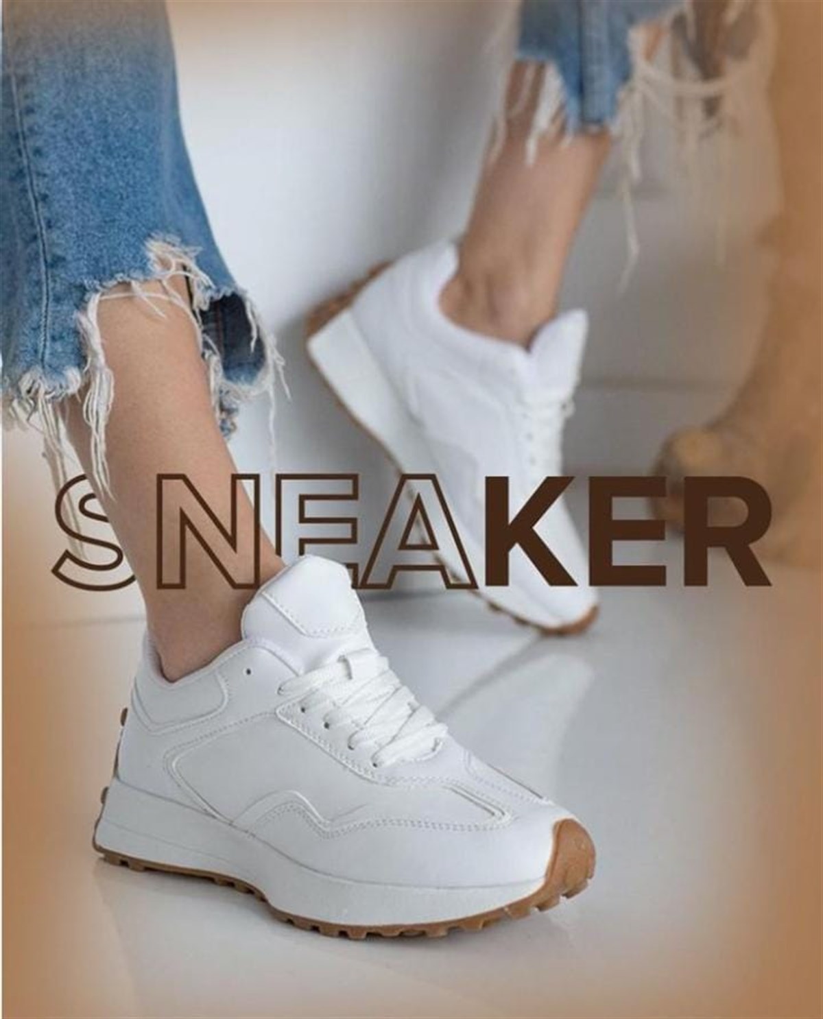 SPOR AYAKABI NONWOVENYuksek Taban Yeni Sezon Sneakers