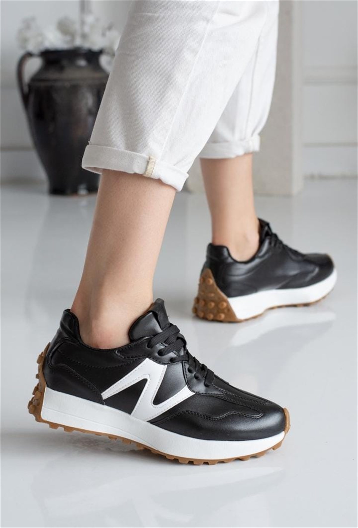 SPOR AYAKABI NONWOVENYuksek Taban Yeni Sezon Sneakers