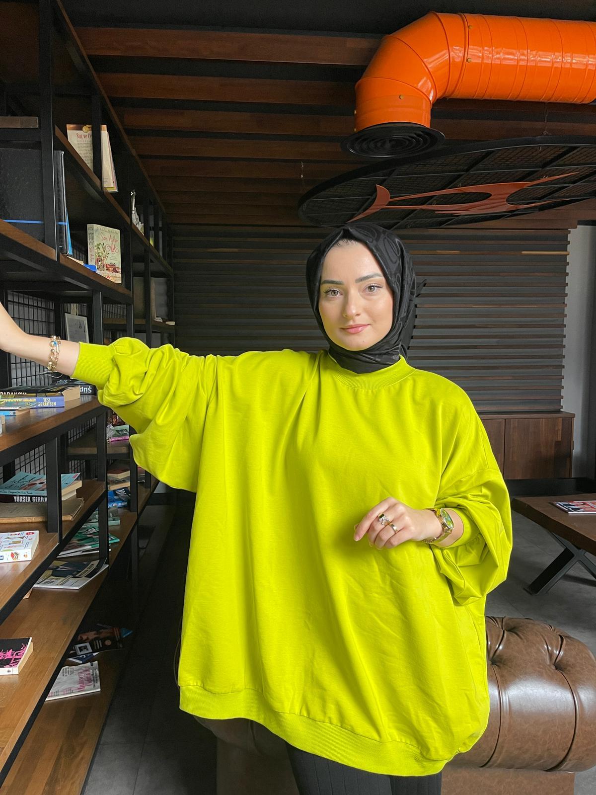 SweatshirtİKİ İPLİK OWERSİZE SWEAT