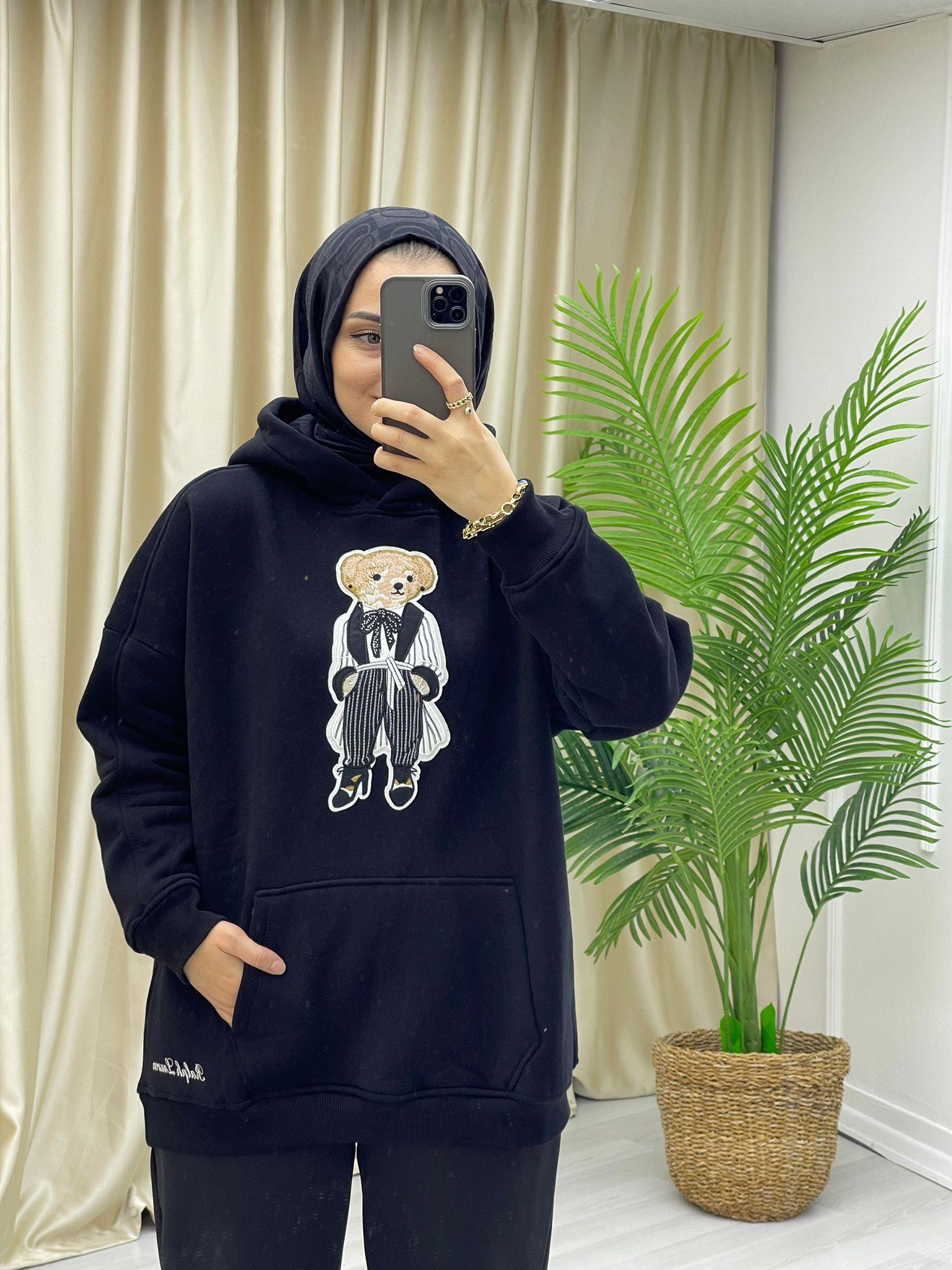 SweatshirtŞARDONLU KAPÜŞONLU SWEAT