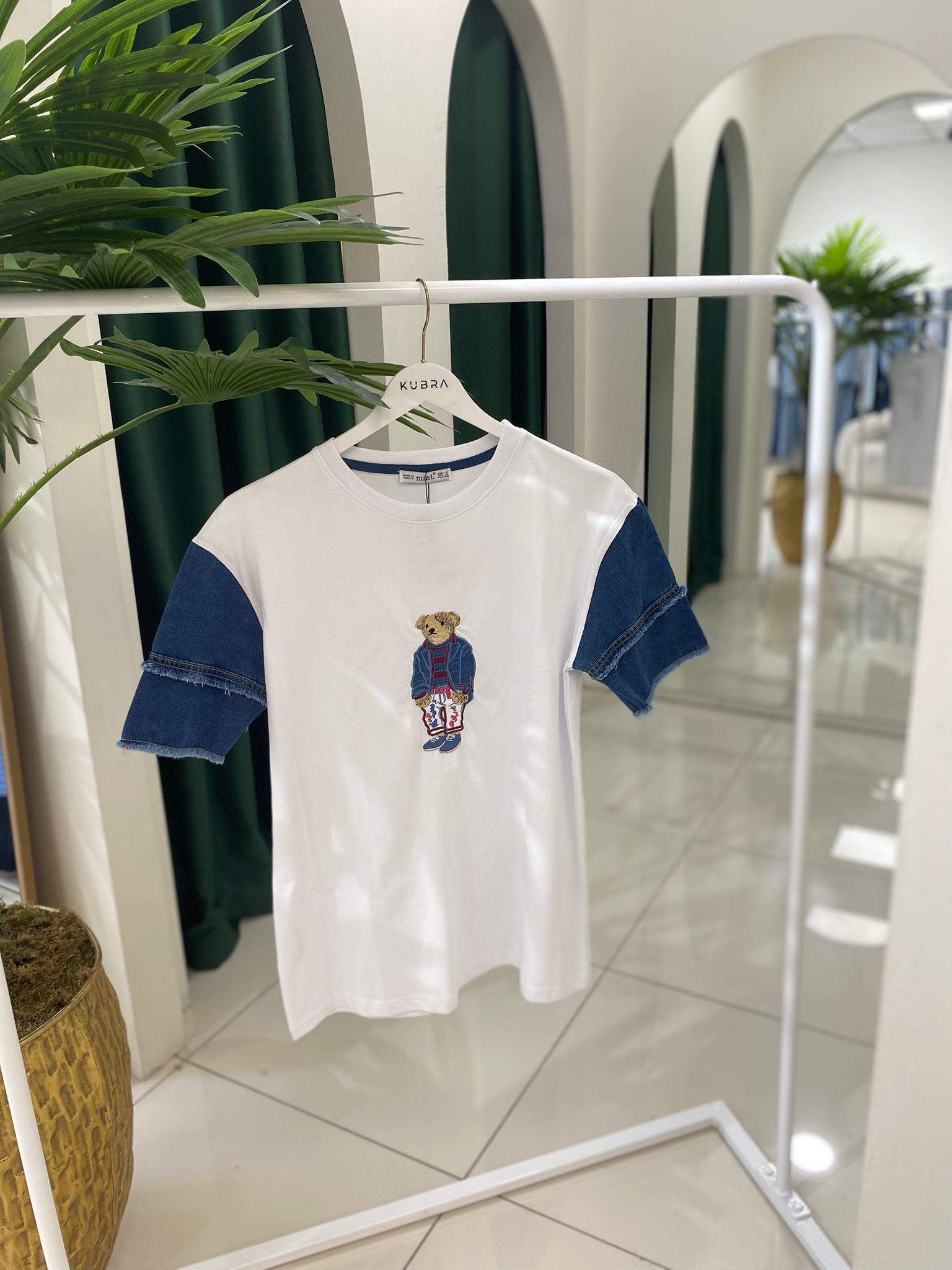 T-shirtTEDDY DENİM DETAY TSHİRT