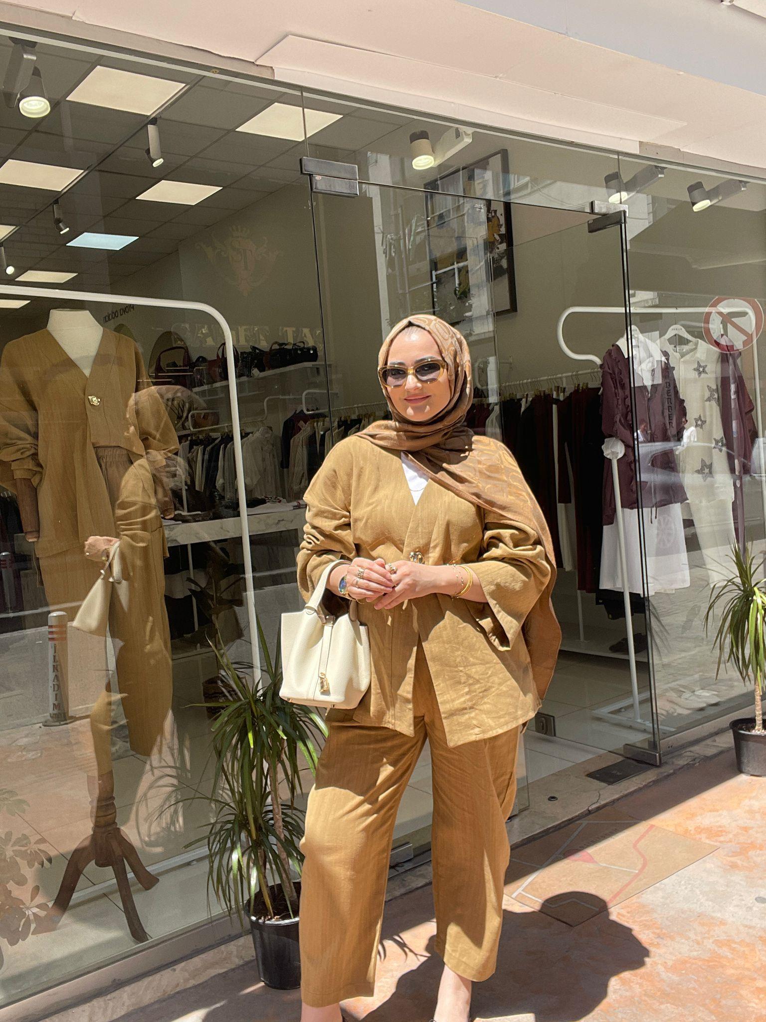 TAKIMKARGO CEPLİ KETEN TAKIM