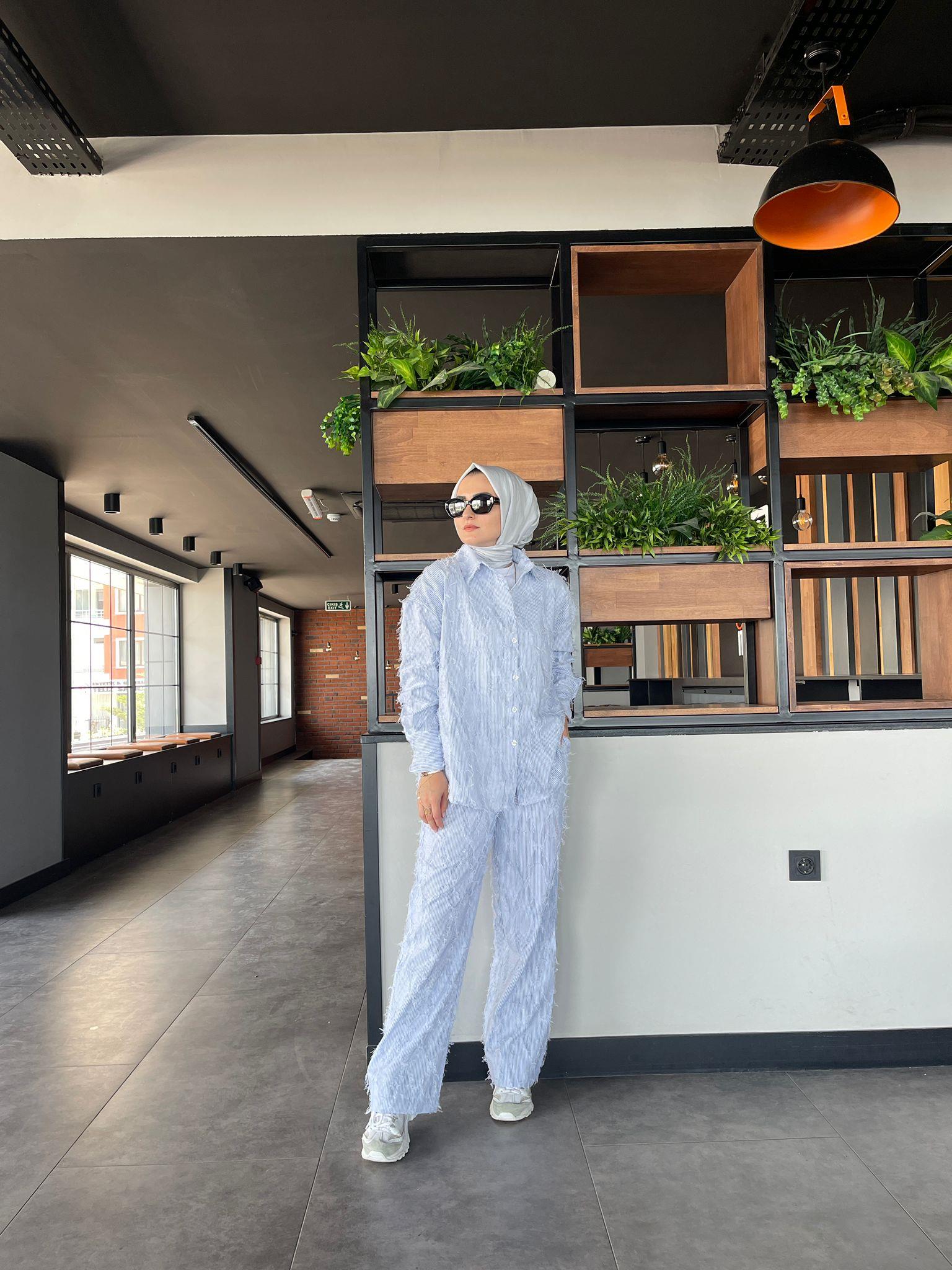 TAKIMKILÇIK İP DESENLİ ÇİZGİLİ TAKIM