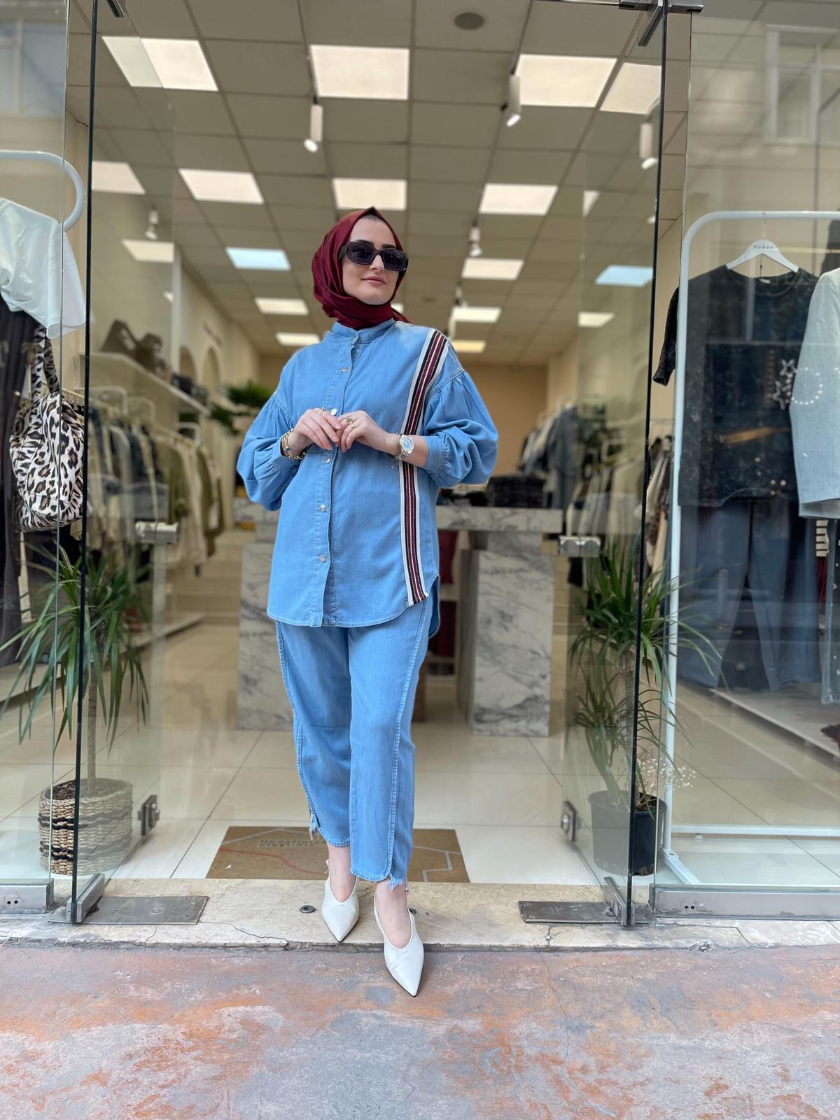 TAKIMTENSEL BORDO ŞERİT TAŞLI TASARIM TAKIM