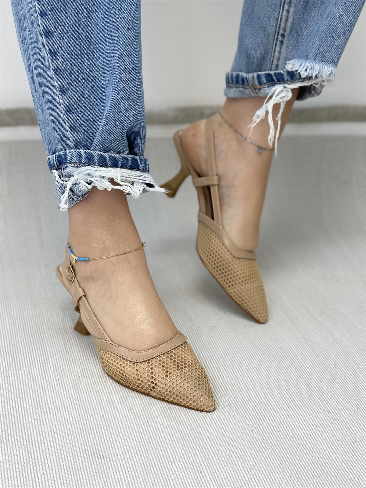 TOPUKLU AYAKKABI Kubra ShoesWATSON FİLELİ KADEH TOPUK