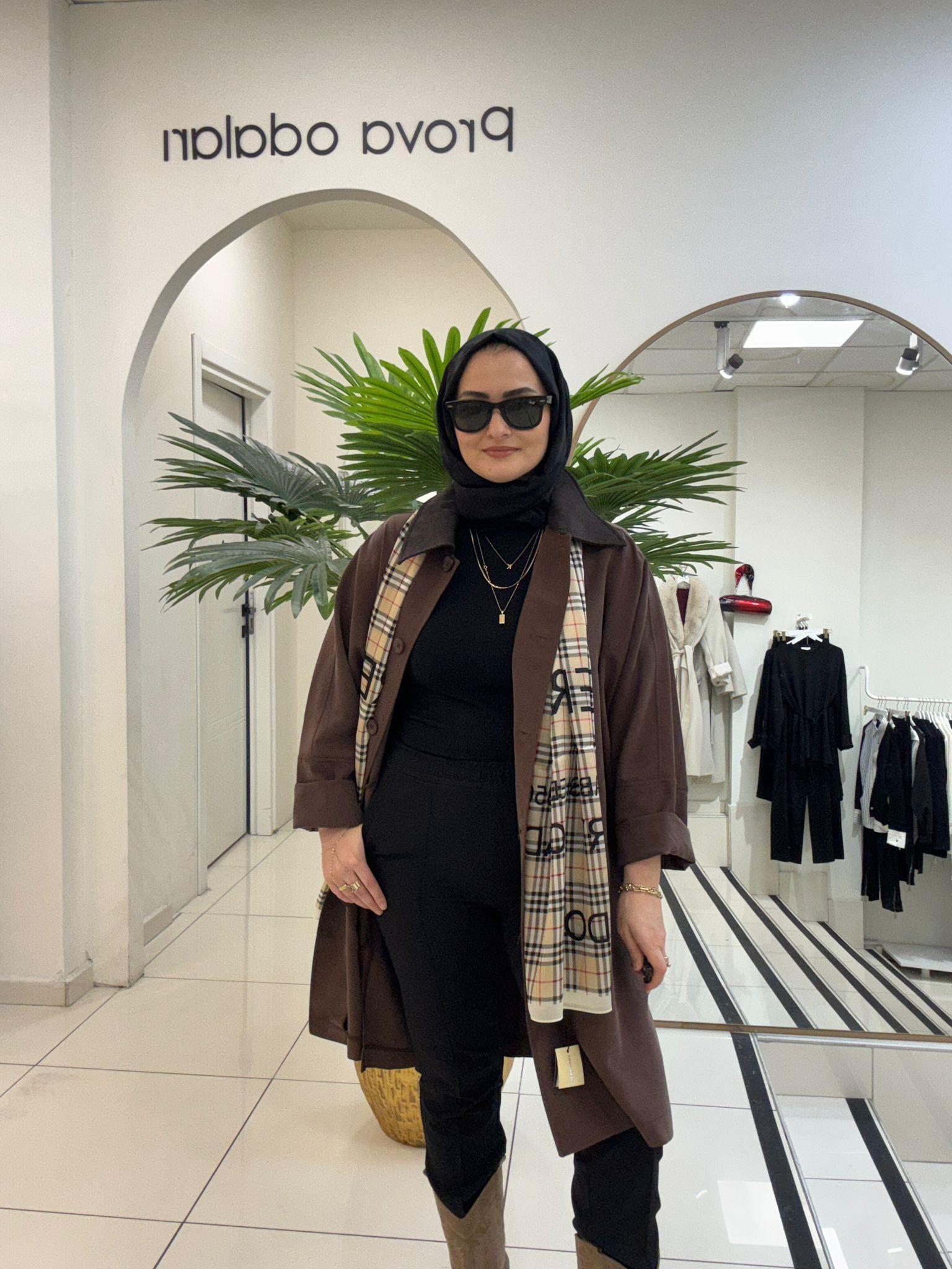 TrençkotKADİFE DETAYLI MODAL KAP