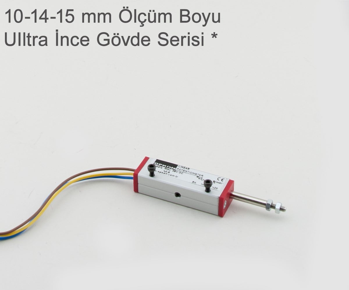 İnce Gövdeli- Kısa StrokLMT Model Lineer Potansiyometre