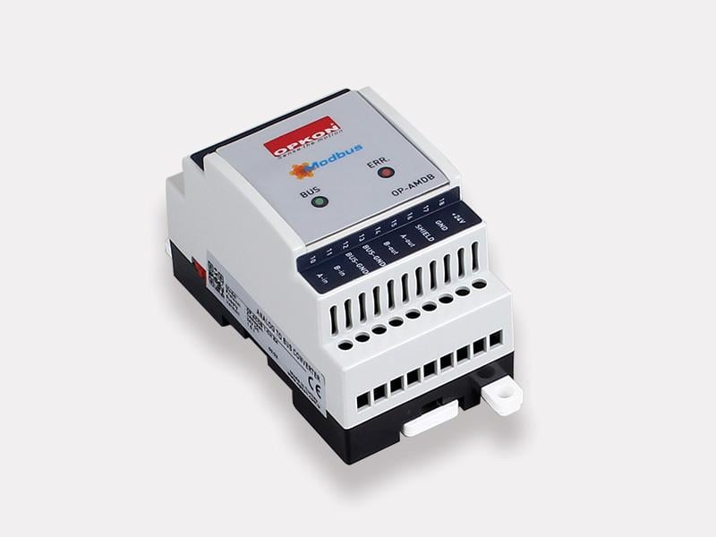 Analog - Dijital Bus DönüştürücülerOP-AMDB Analogdan Modbus'a Dönüştürücü
