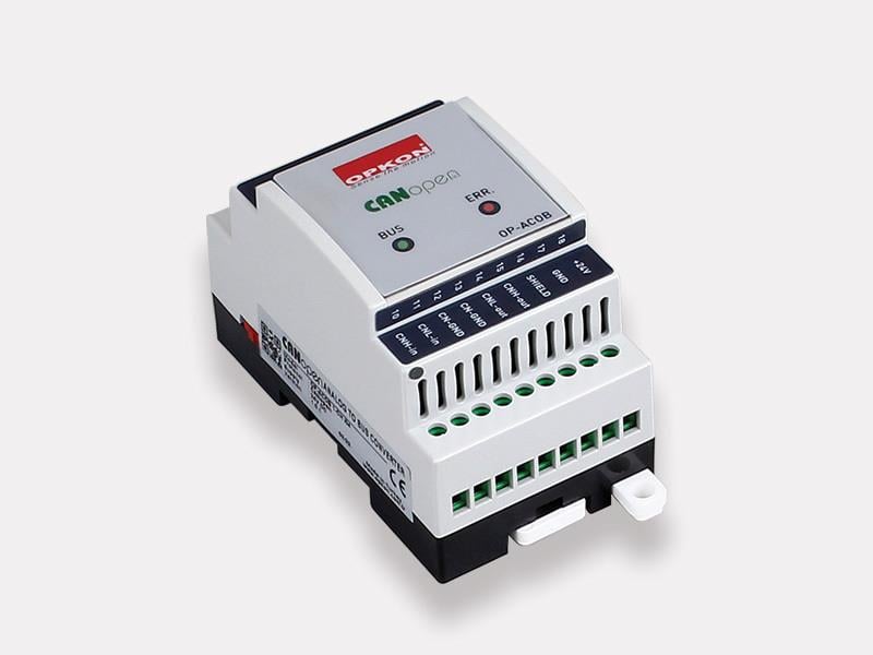 Analog - Dijital Bus DönüştürücülerOP-ACOB Analogdan CANopen'a Dönüştürücü