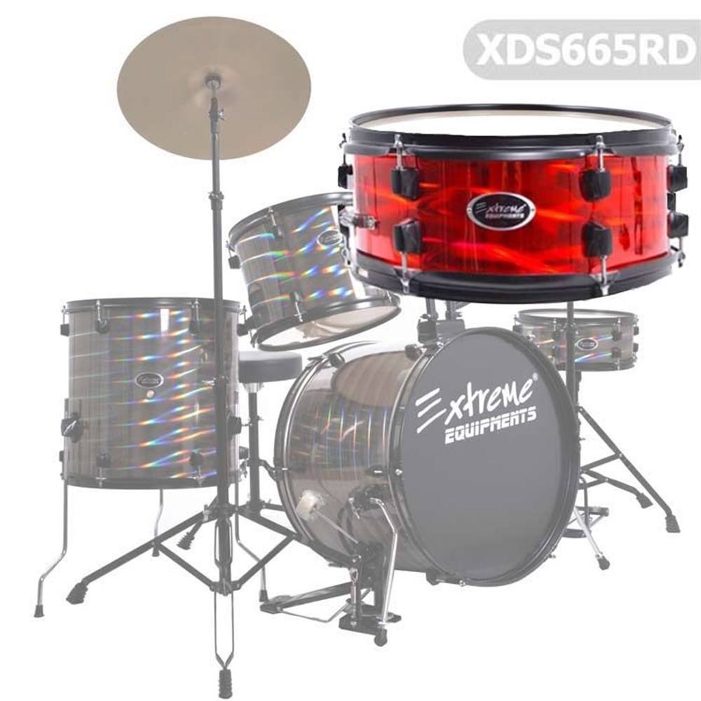 Extreme XDS665RD Bateri Davul Seti Metalik Kırmızı